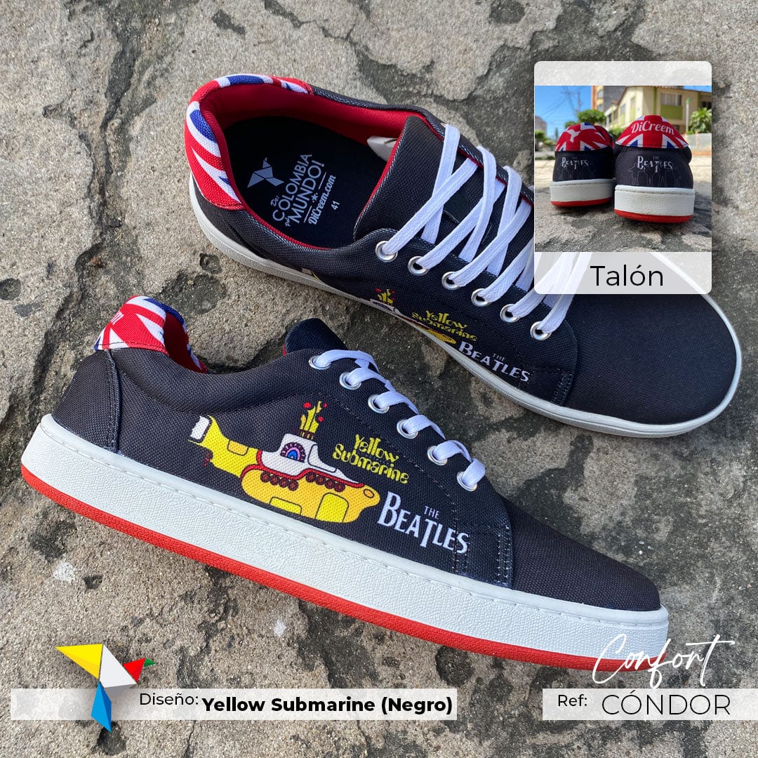 Yellow Submarine (Negro) – Tenis CÓNDOR - imagen 2