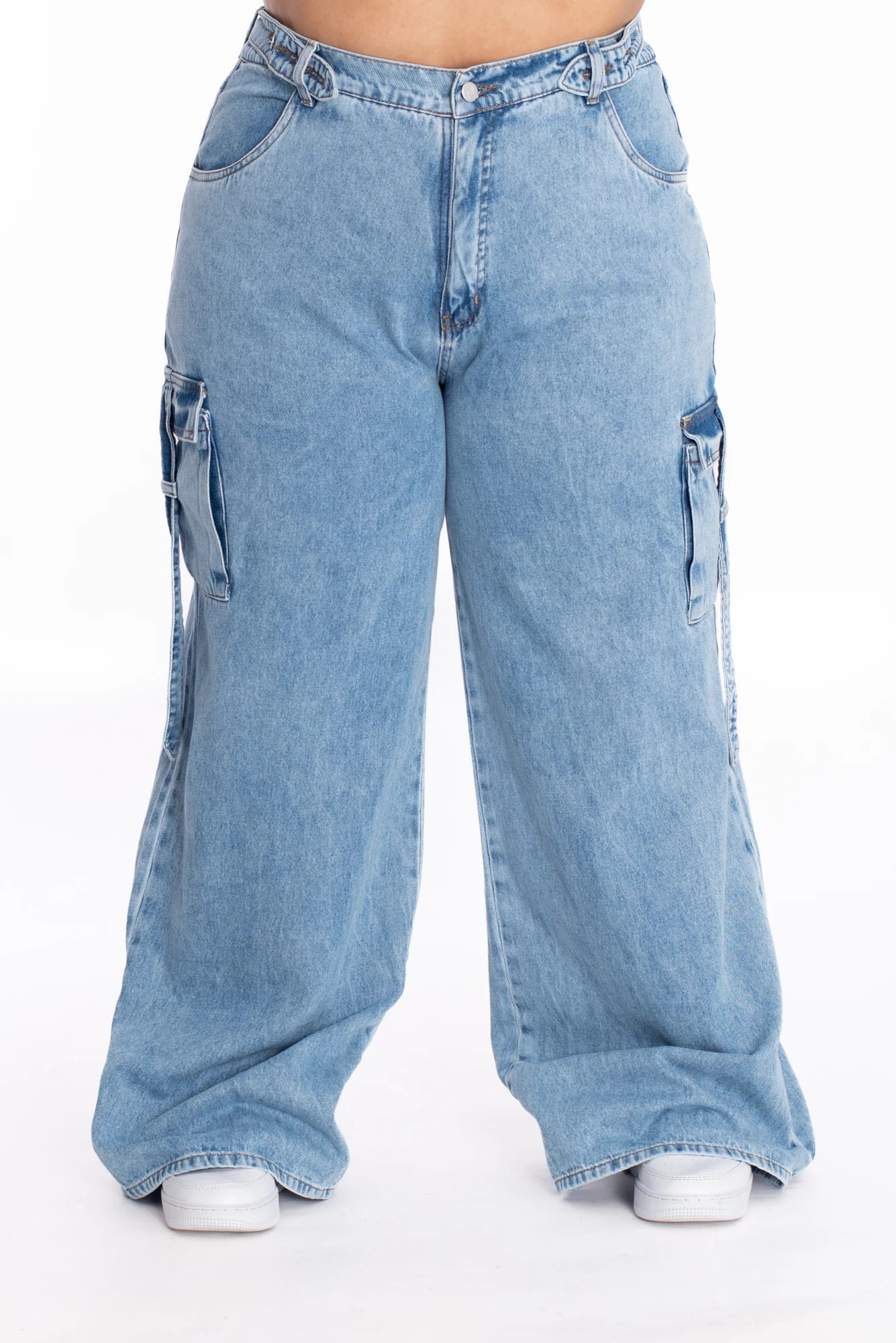Jean Cargo Ajustable Azul Medio 370 - imagen 20