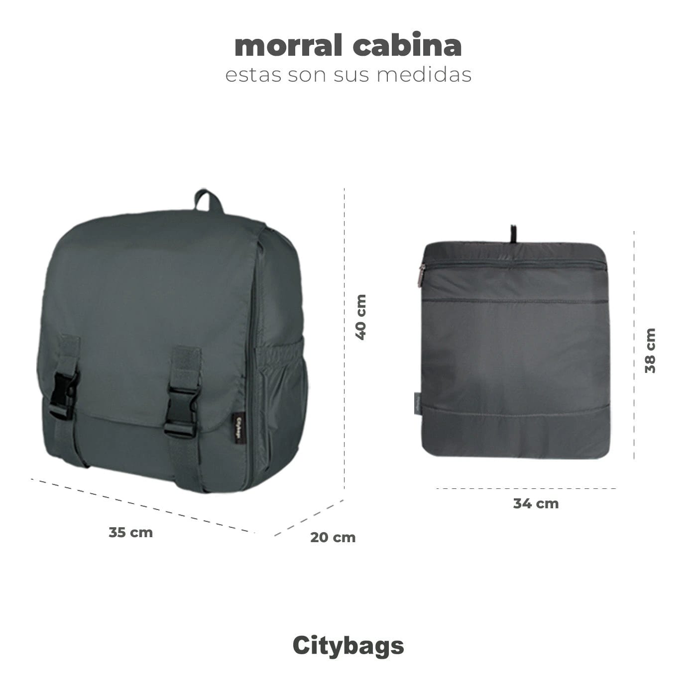 Morral Cabina Tapa Ultra Estampado Cayena Citybags - imagen 9