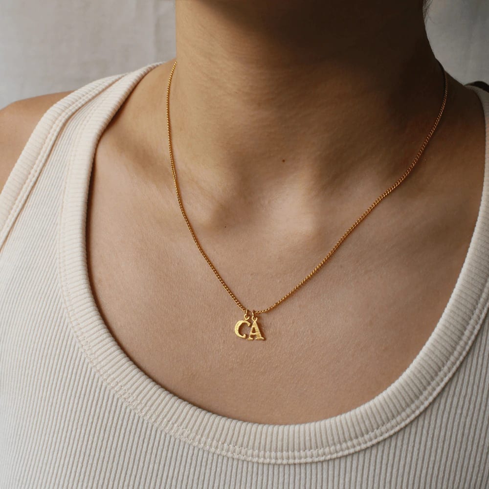 PreOrder Cadena 2 Letras Gold - imagen 2