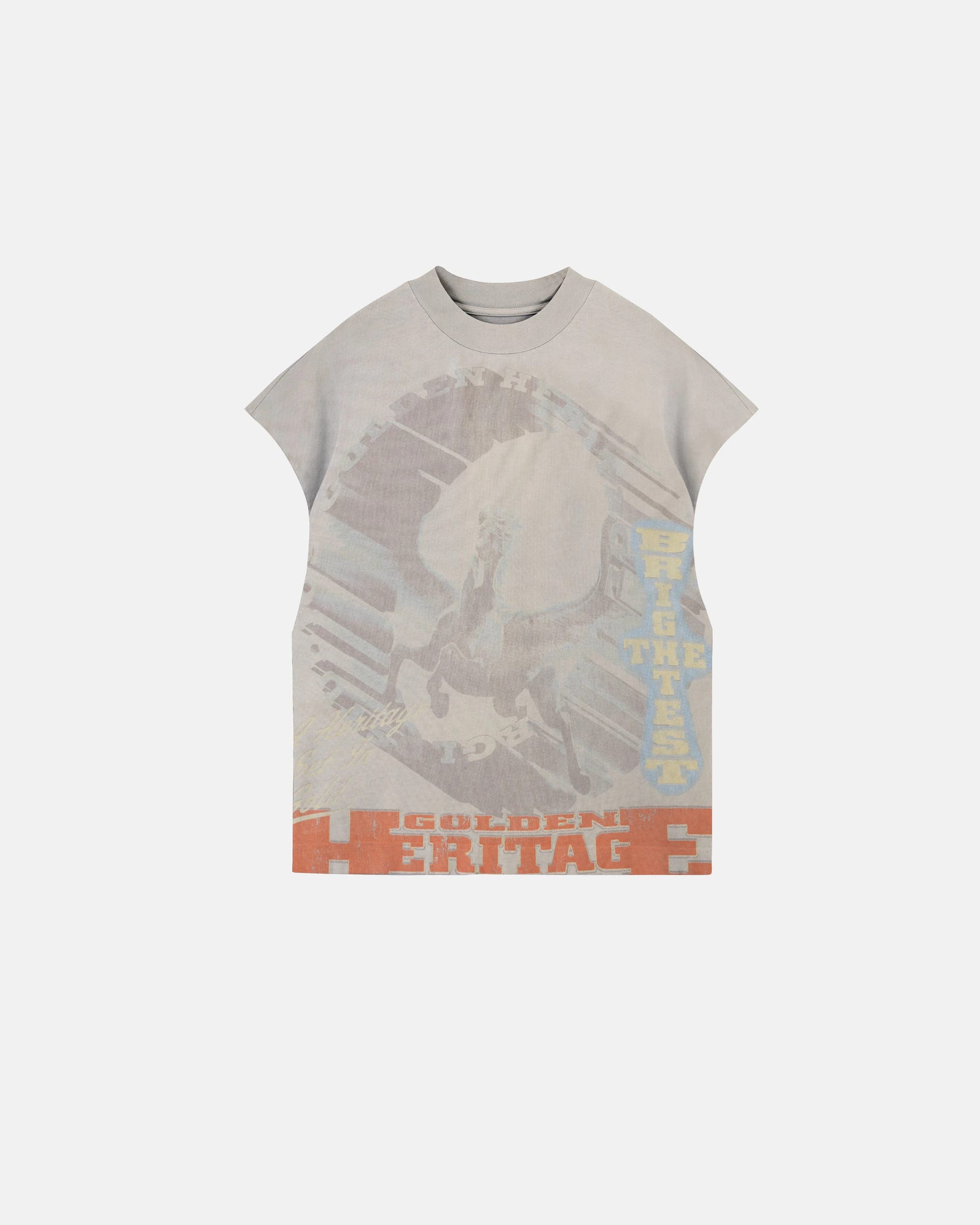 Golden Heritage Pegasus Sleeveless Tshirt Cream - imagen 1