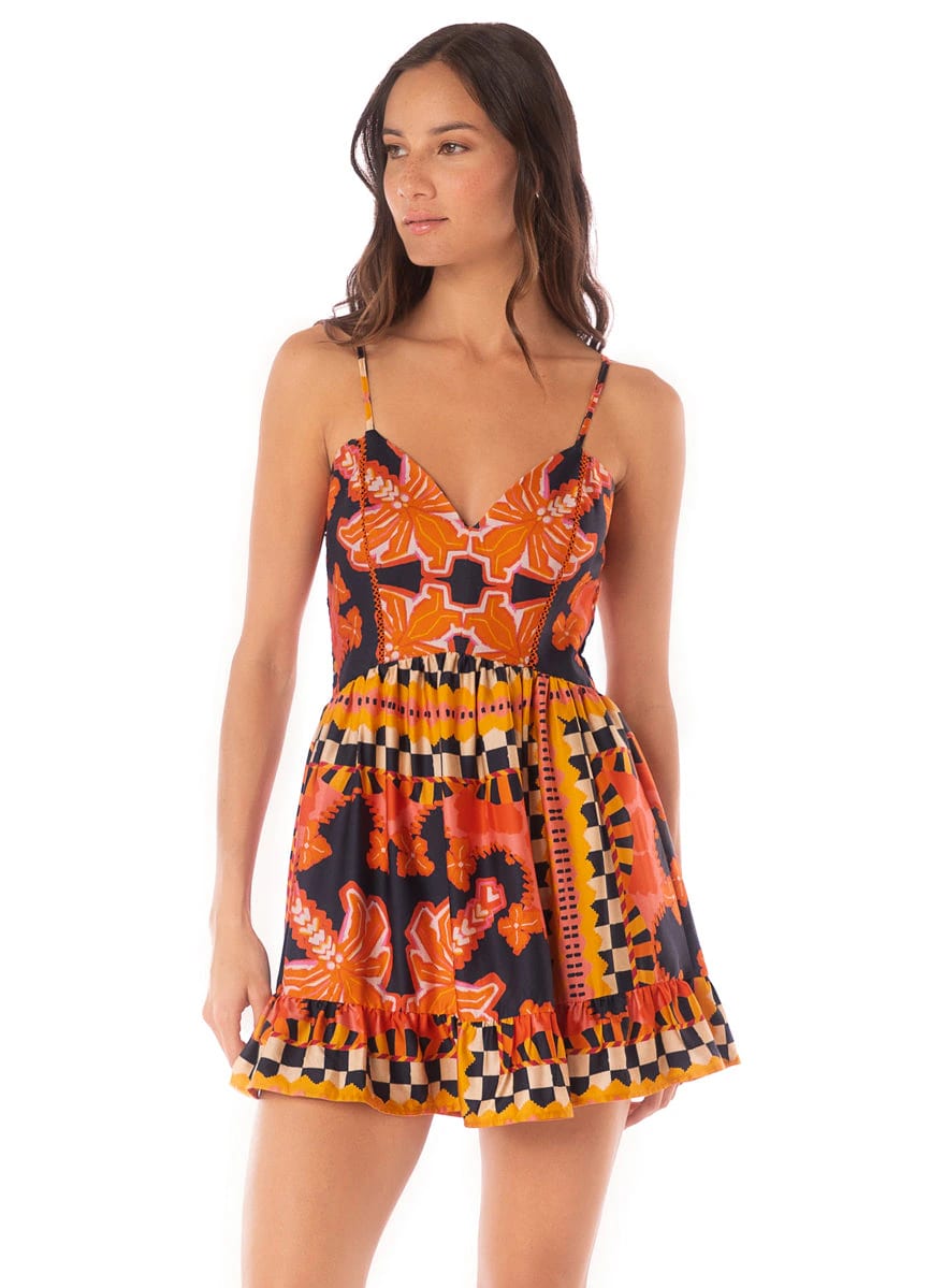 Maaji Racing Palms Amarina Short Dress - imagen 1