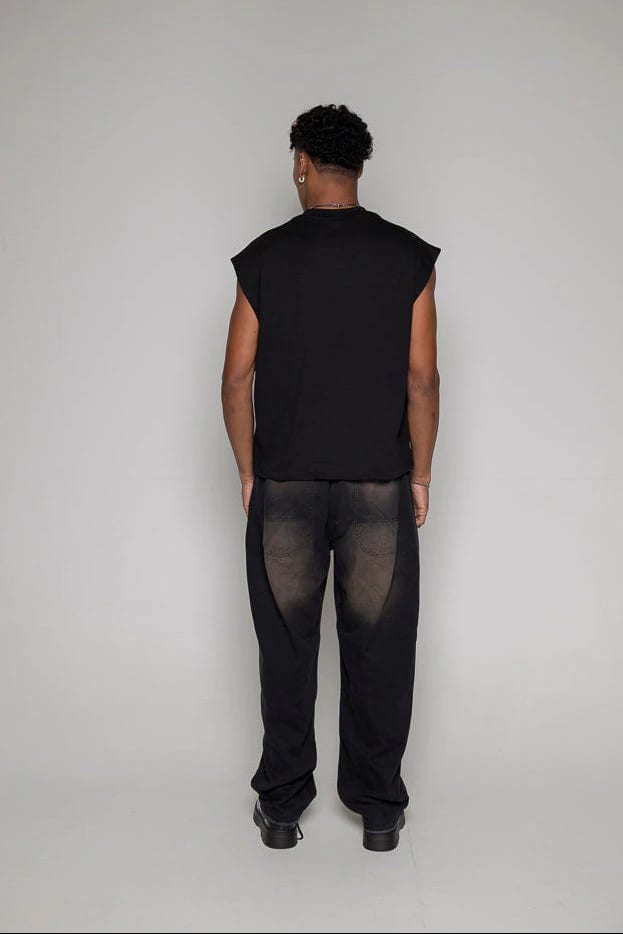 Baggy Courage Negro Desgastes - imagen 5