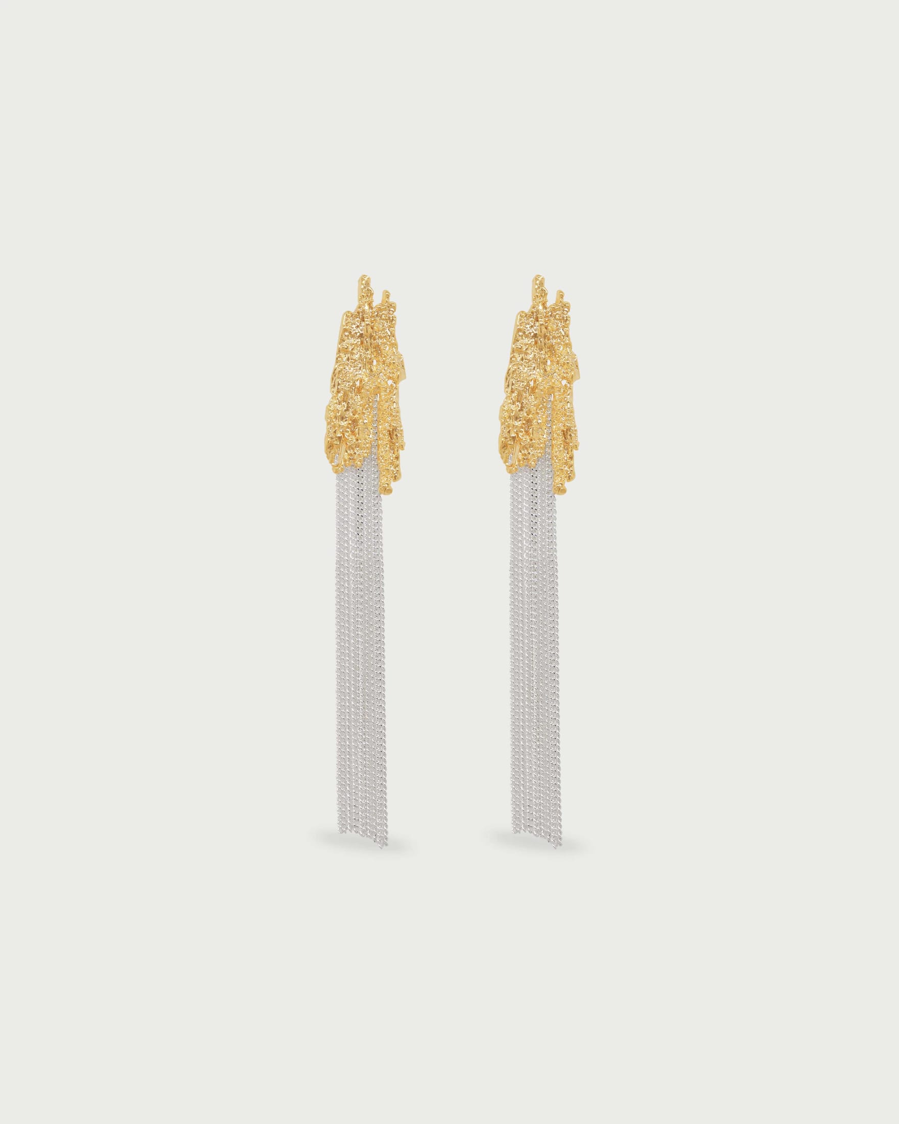 Aretes Largos Martillado - imagen 2