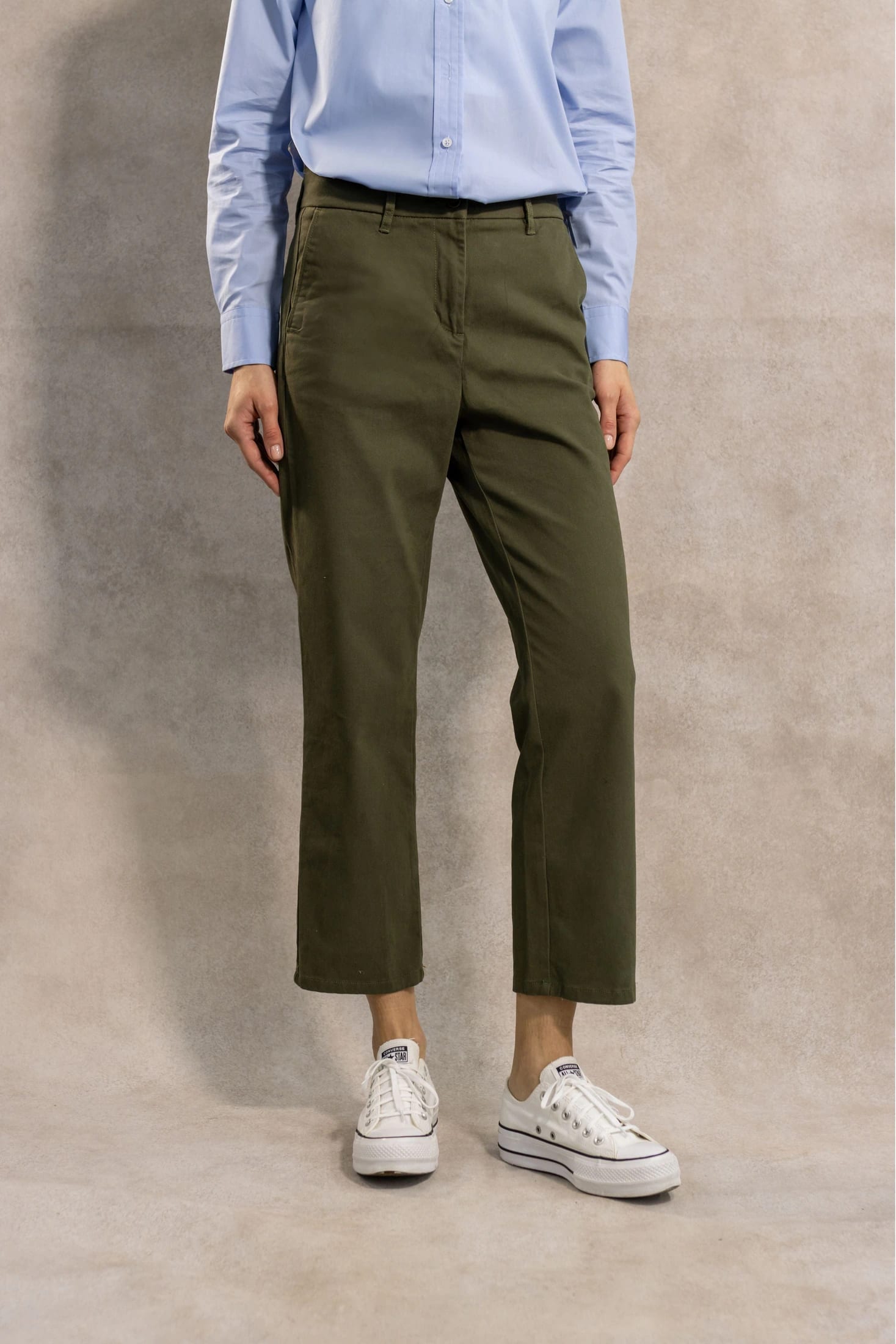 Pantalon Elastico de Mujer Verde Militar - imagen 1