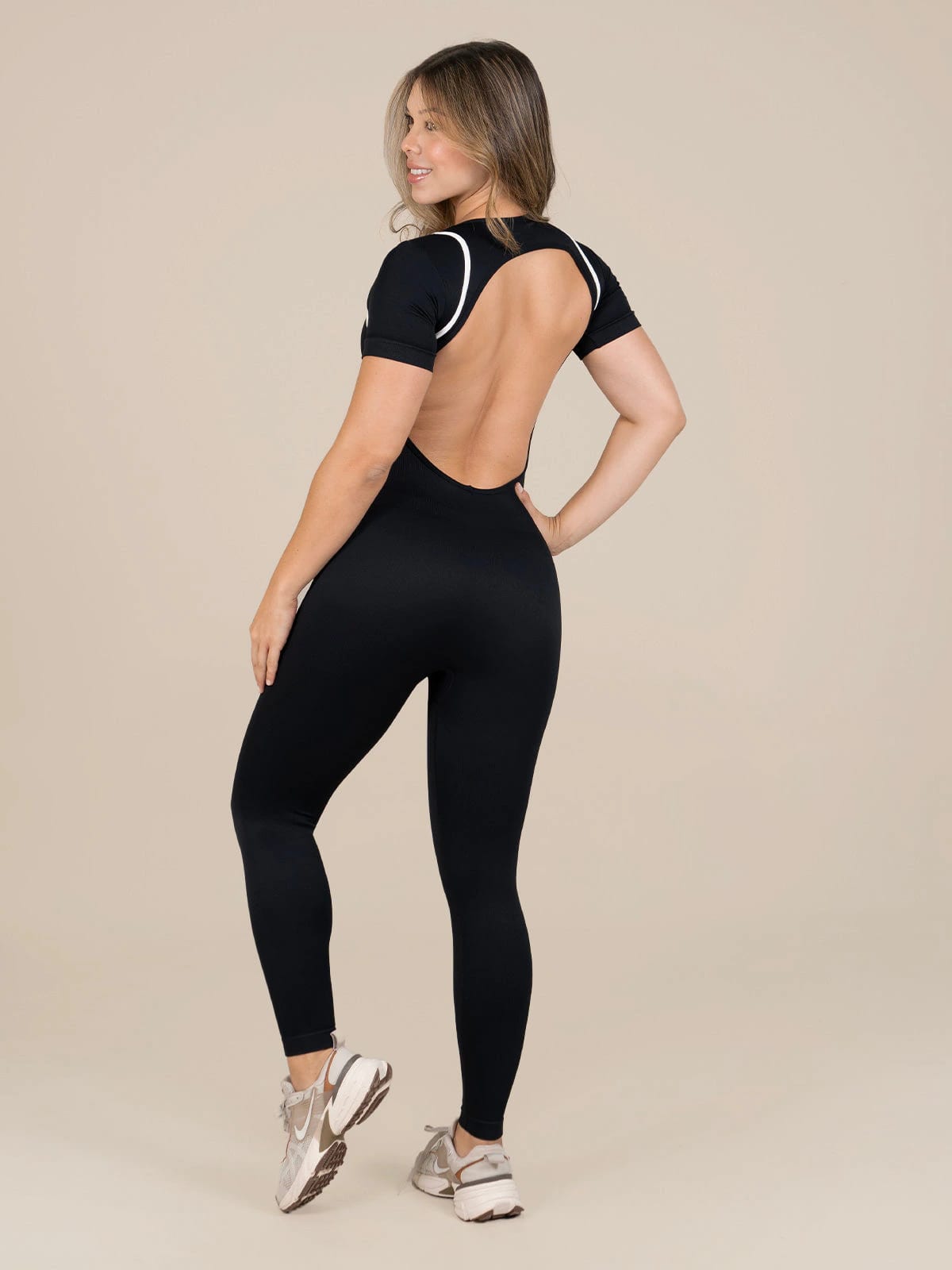 Vogue enterizo seamless negro - imagen 4