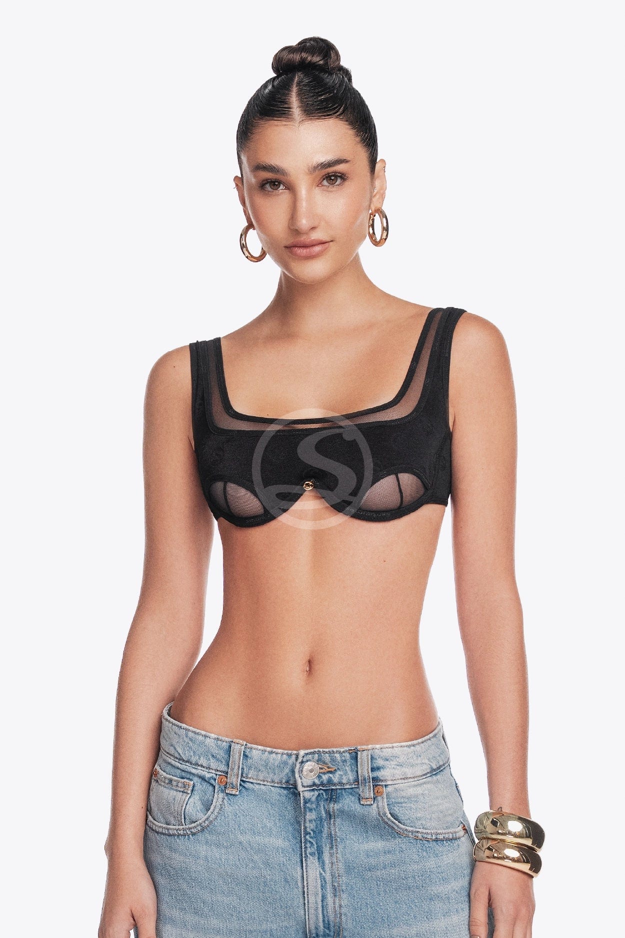 Bralette Flux Negro Santísimas Ref. S-695 - imagen 1