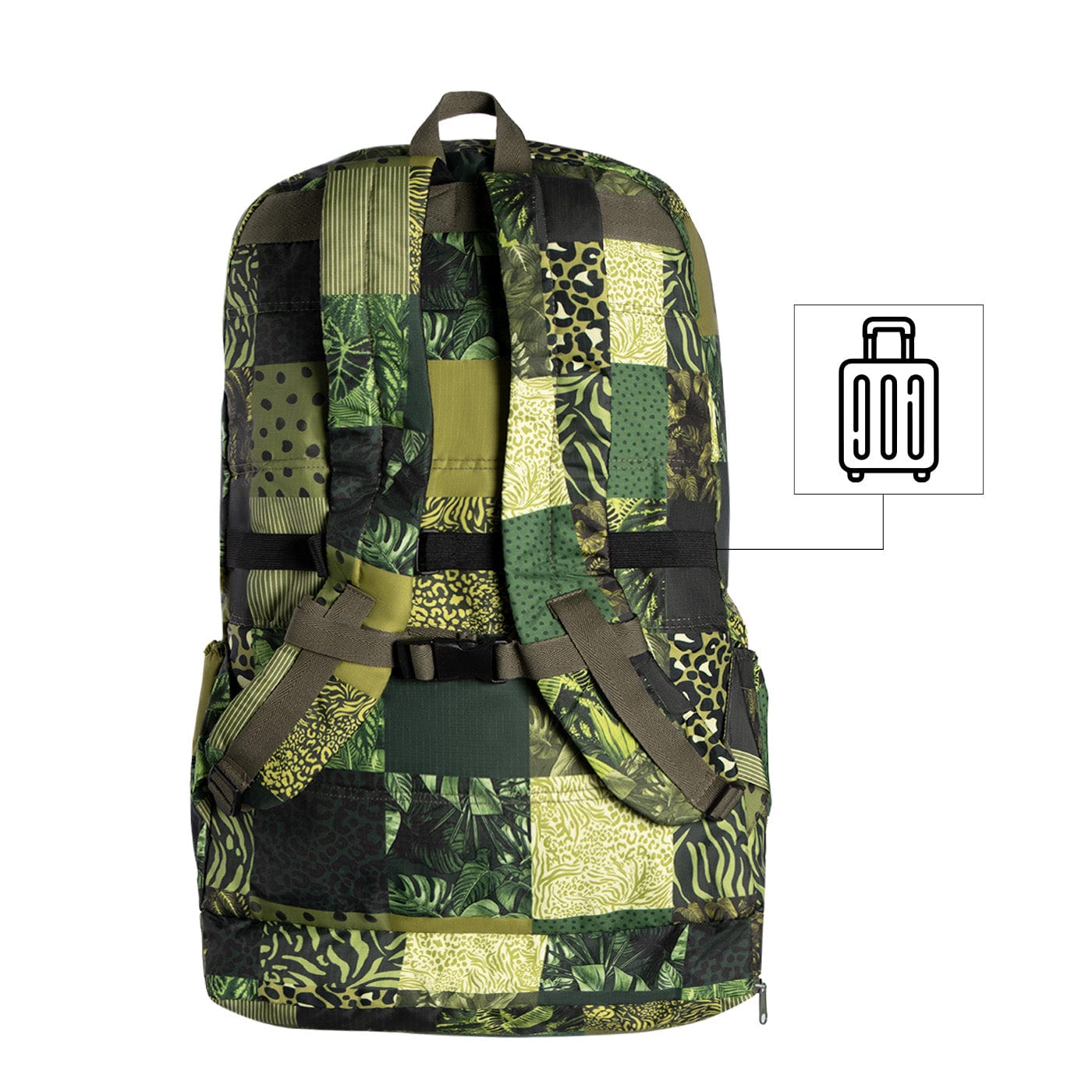 Morral Aventura ULTRA Plegable Estampado Green Citybags Multicolor - imagen 4