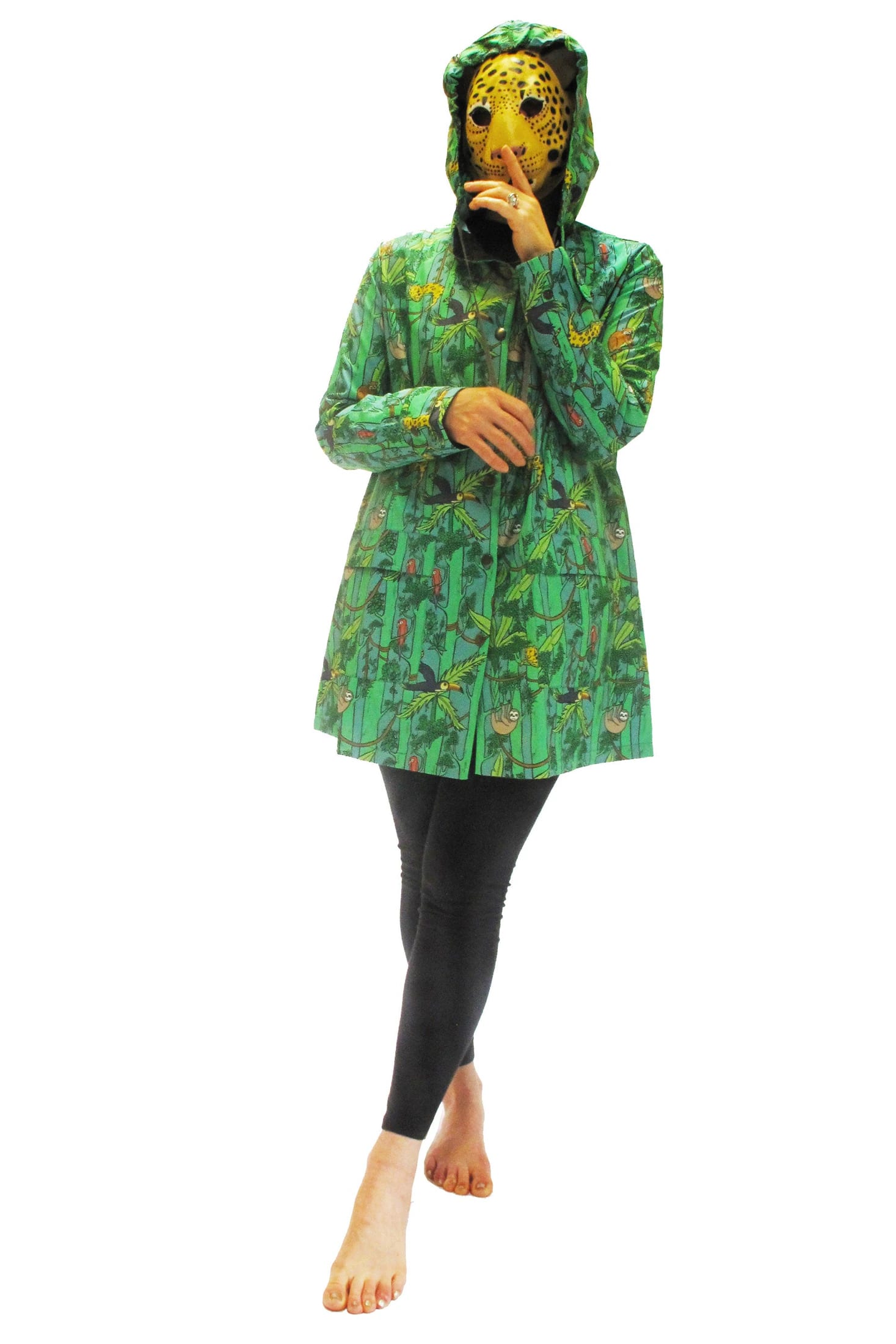 Neotrópico Arbóreo de Color | Raincoat para Mujer - imagen 1