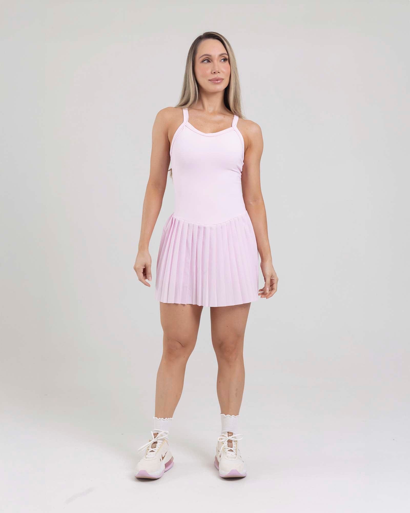 Enterizo falda court glow rosado tropi FIBER - imagen 1