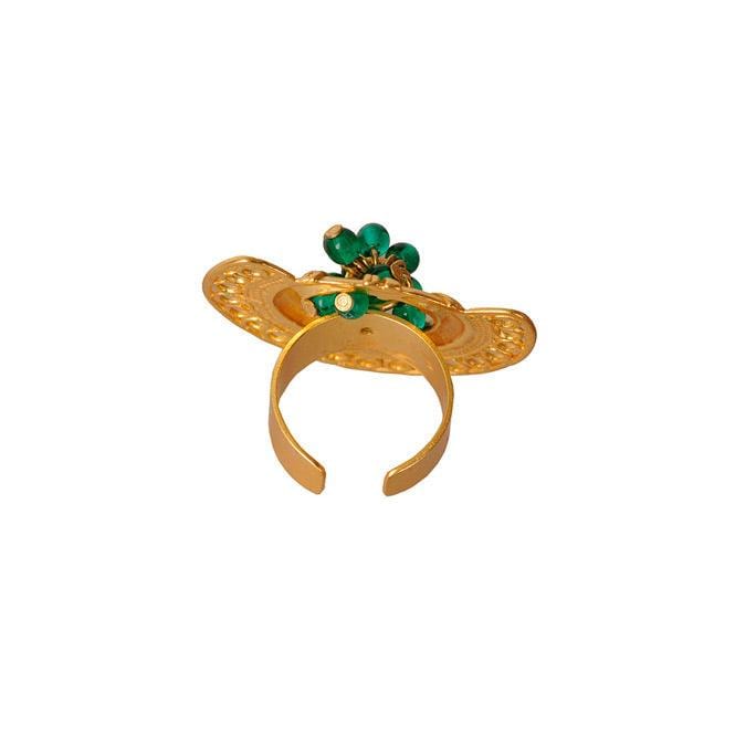 Anillo nariguera filigrana verde - imagen 3