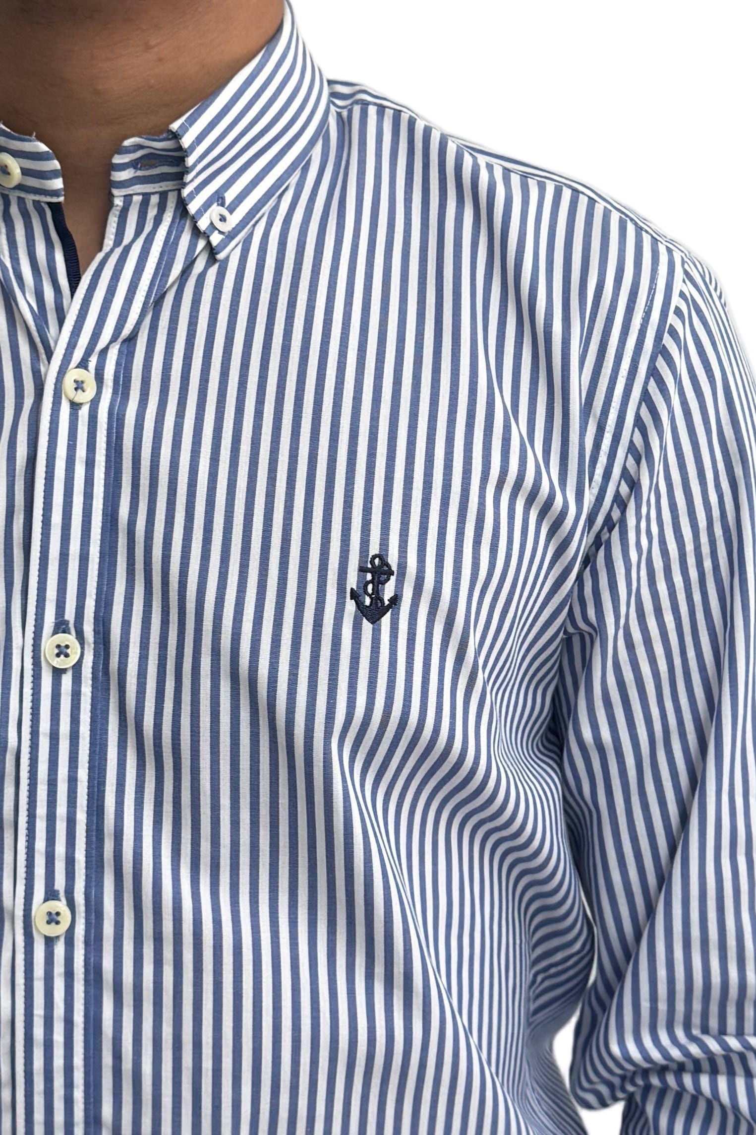 Camisa Rayas Azules a Navy - imagen 4