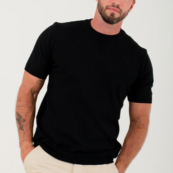 T-SHIRT BASICO TEJIDO HOMBRE - imagen 12