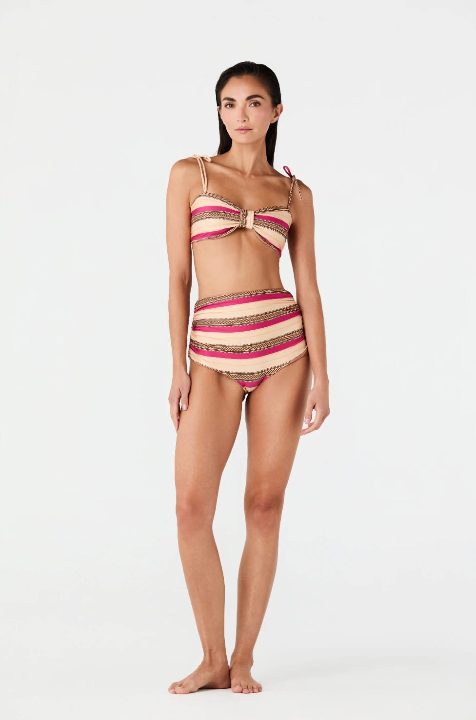 San Miguel Top / Ethnic Pink Stripes - imagen 2