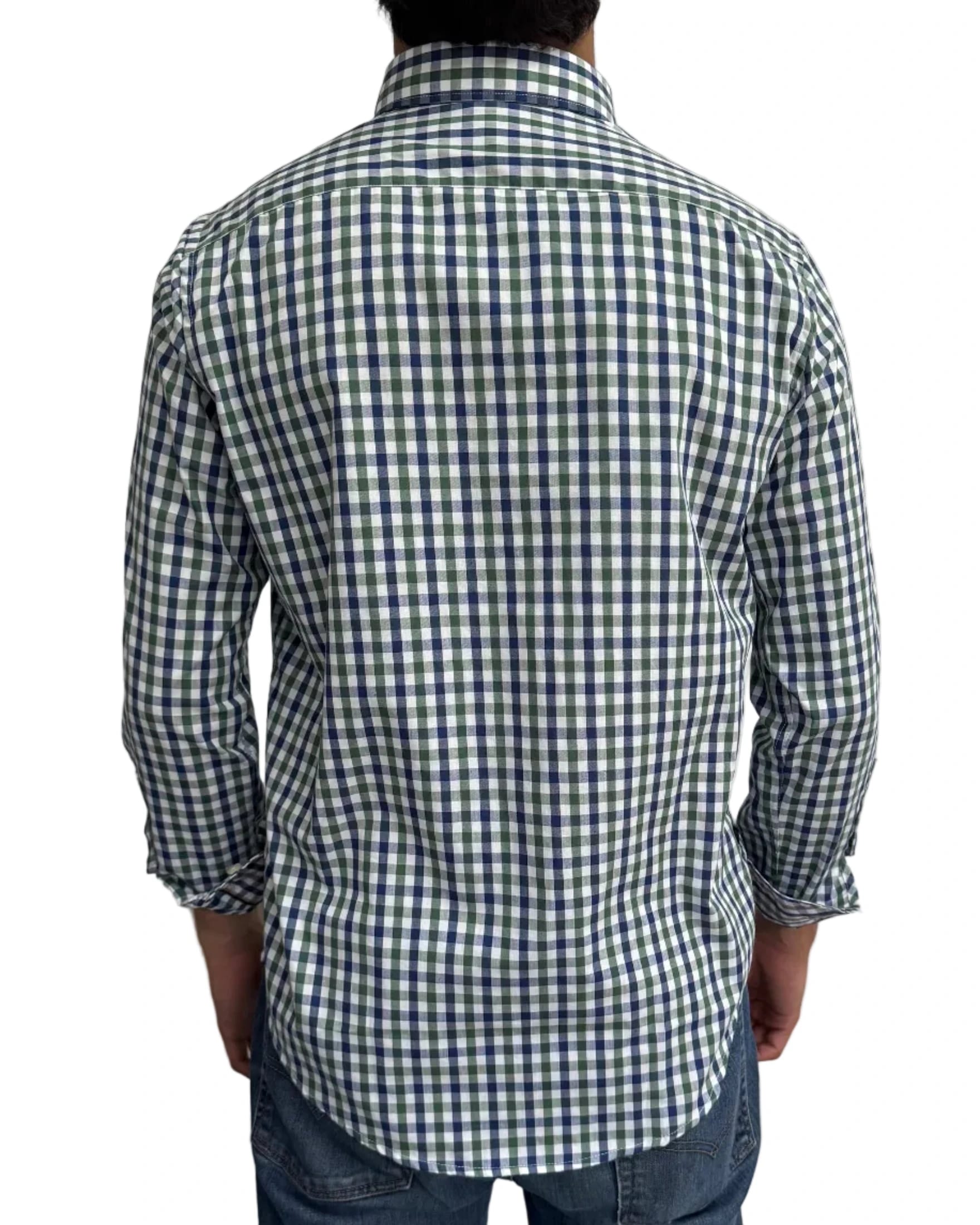 Camisa Cuadros Azul y Verde - imagen 4