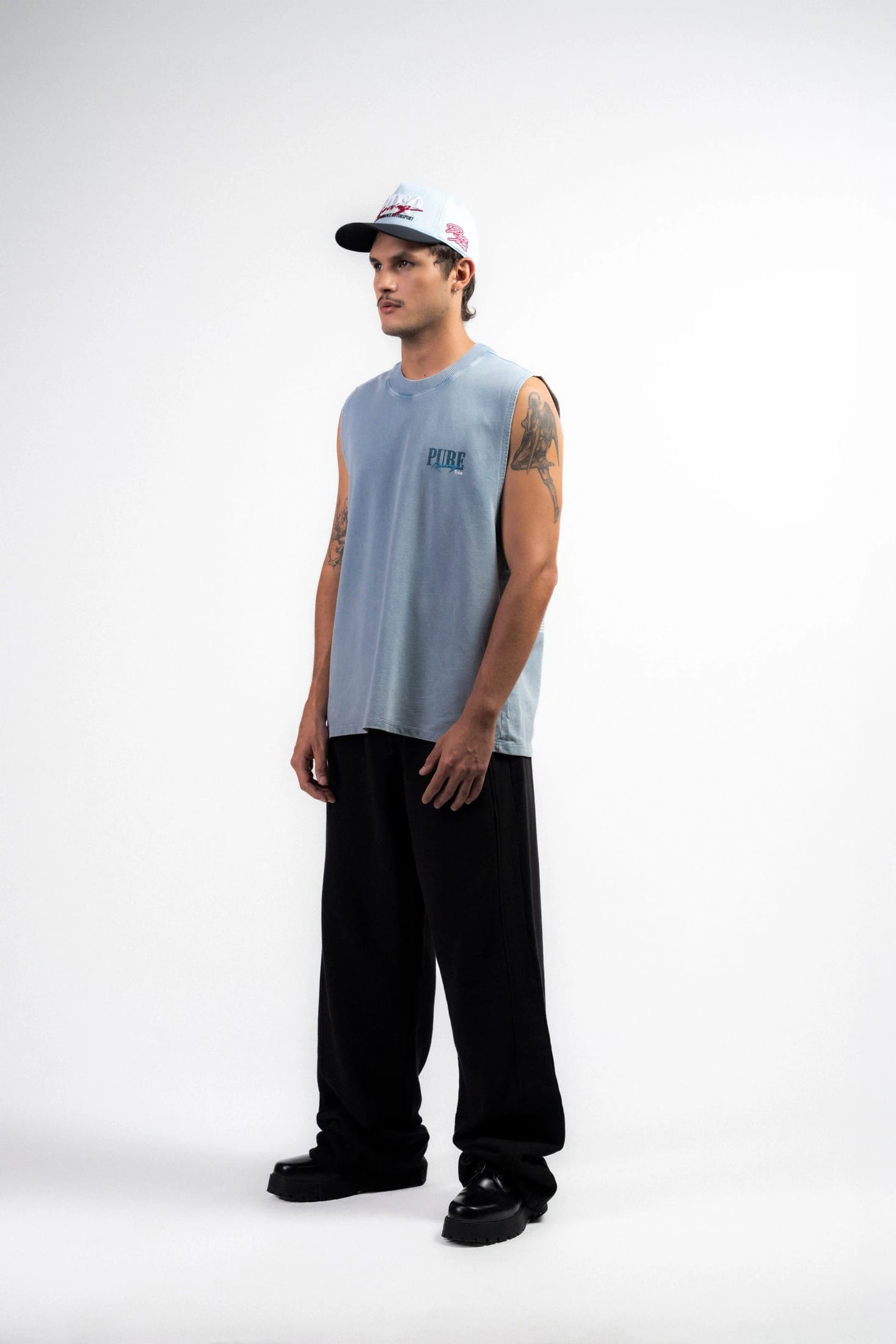 Overdrive Washed Blue Tank Top - imagen 4