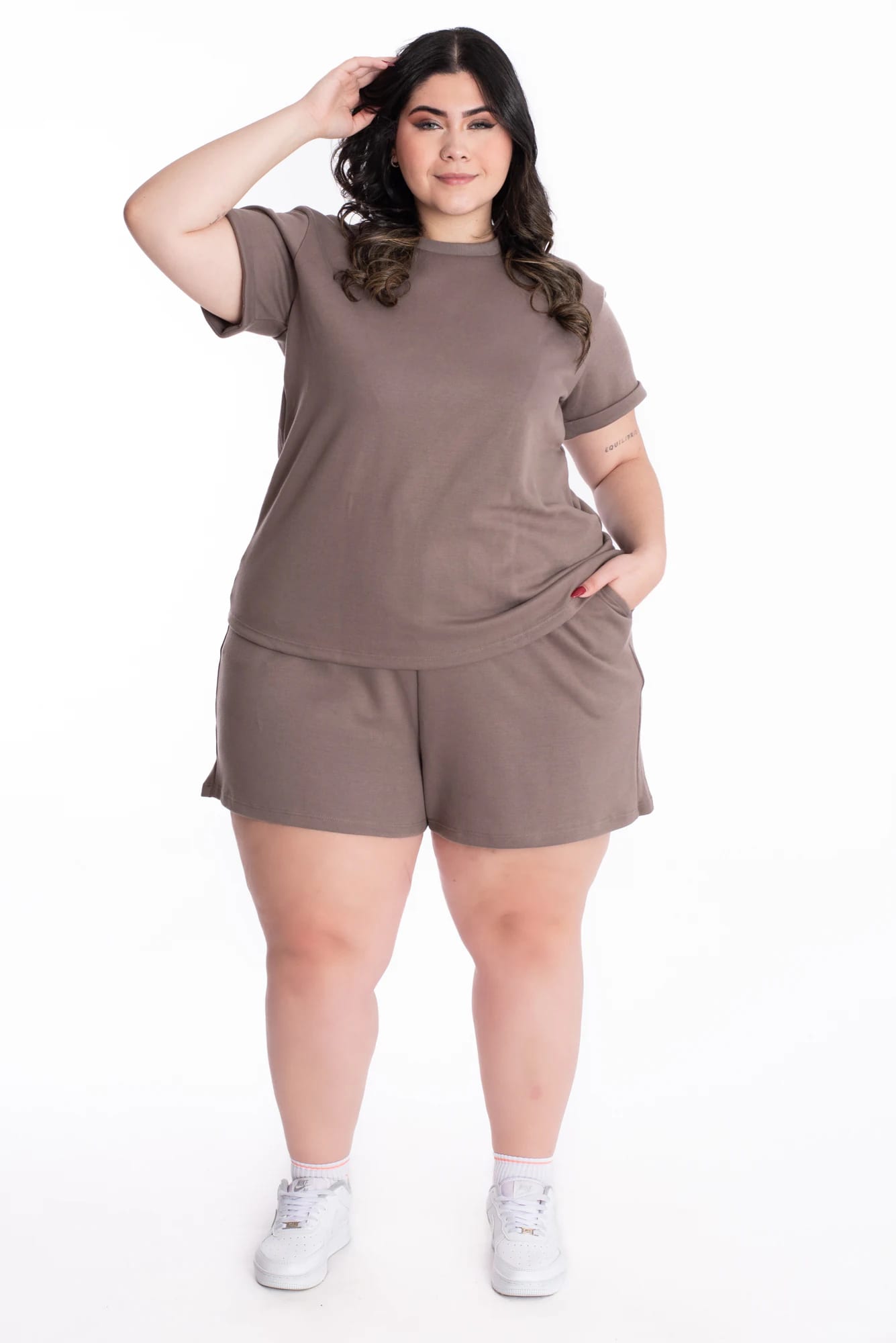 Short Lorena Cocoa Tela Premium - imagen 6