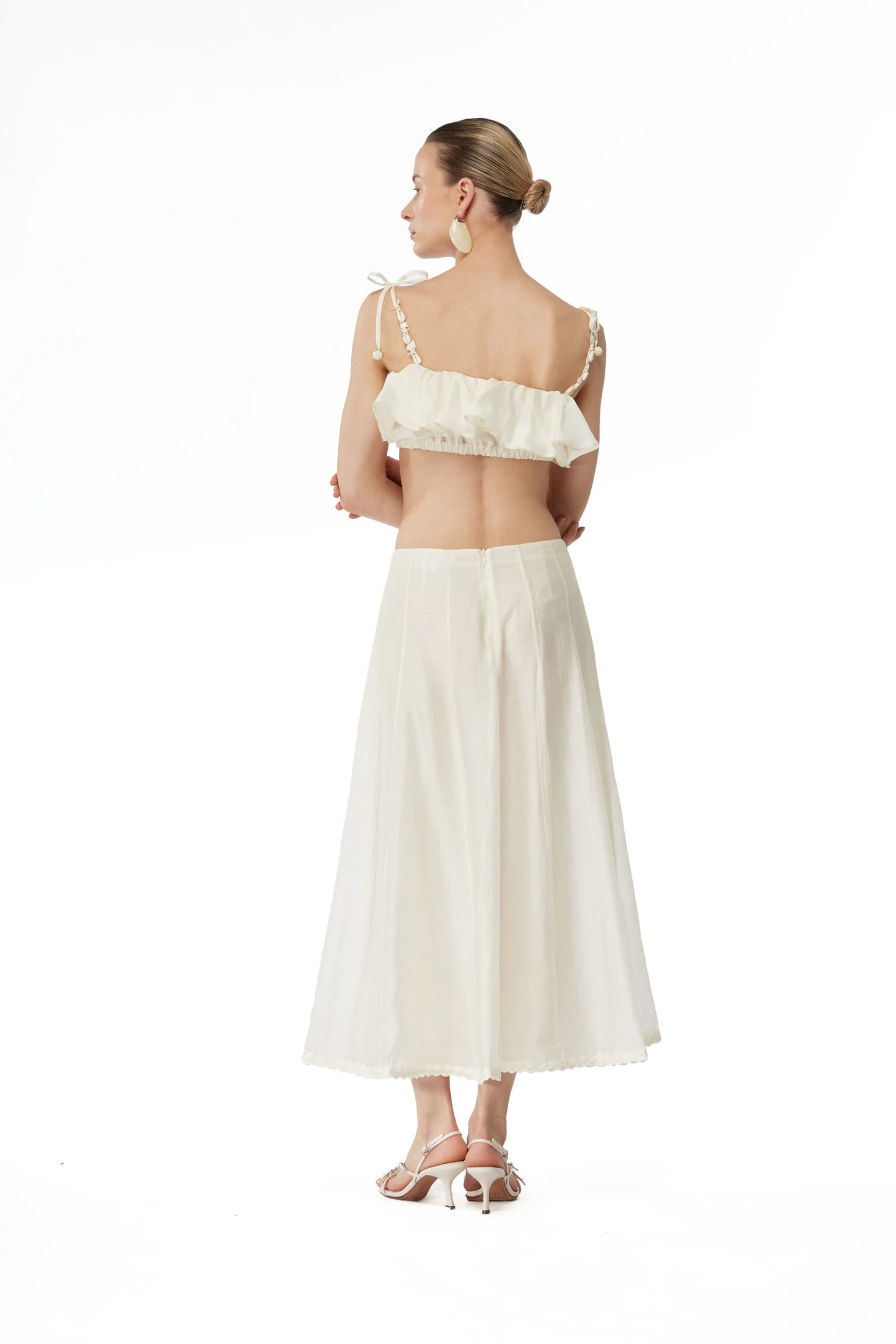 ZAPHYR MIDI SKIRT CREAM - imagen 2