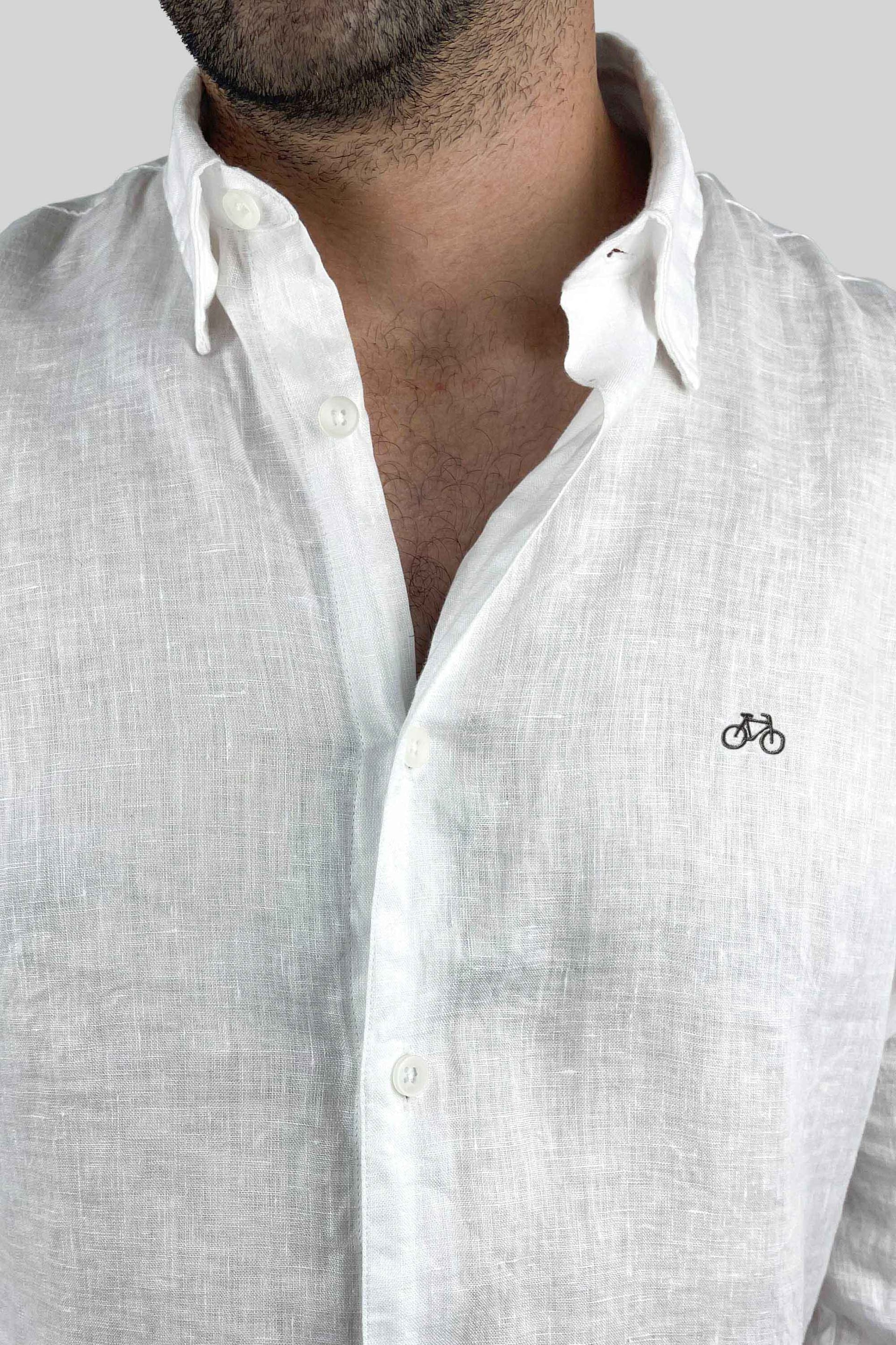 CAMISA LINO BLANCO - imagen 5