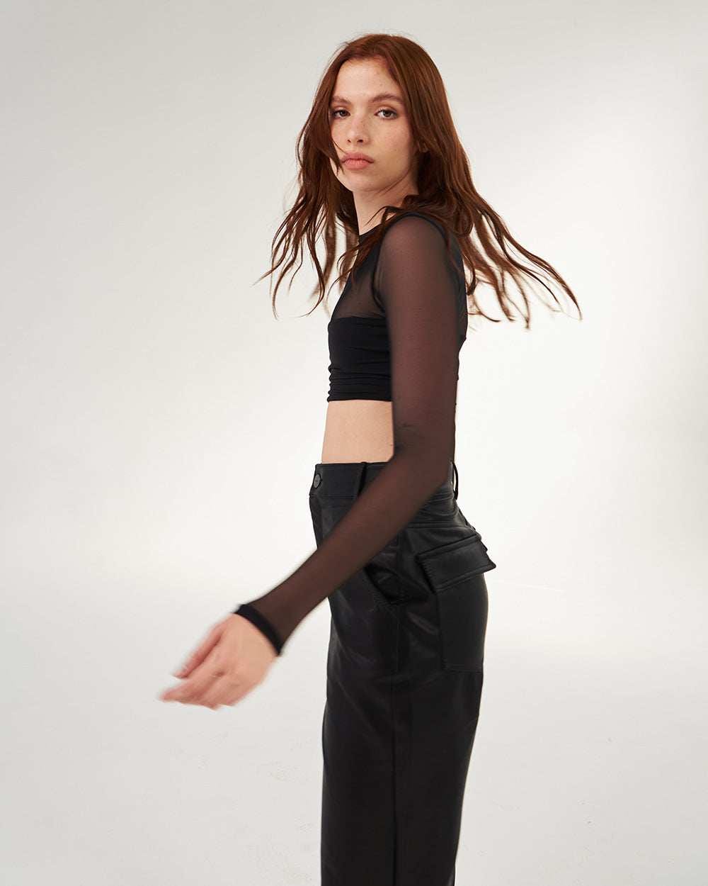 BLACK MESH TOP - imagen 6