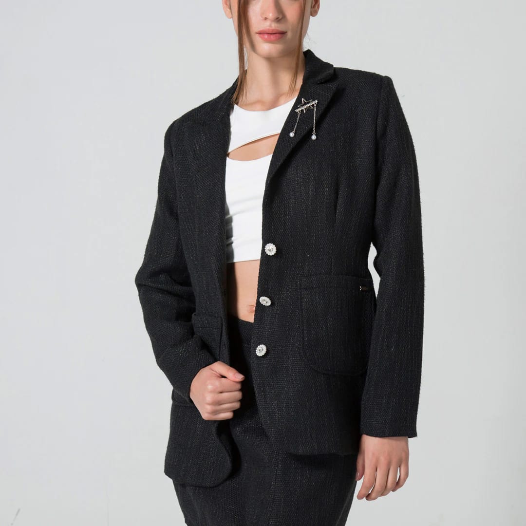Blazer Regular Cuello Solapa Kiss - imagen 17