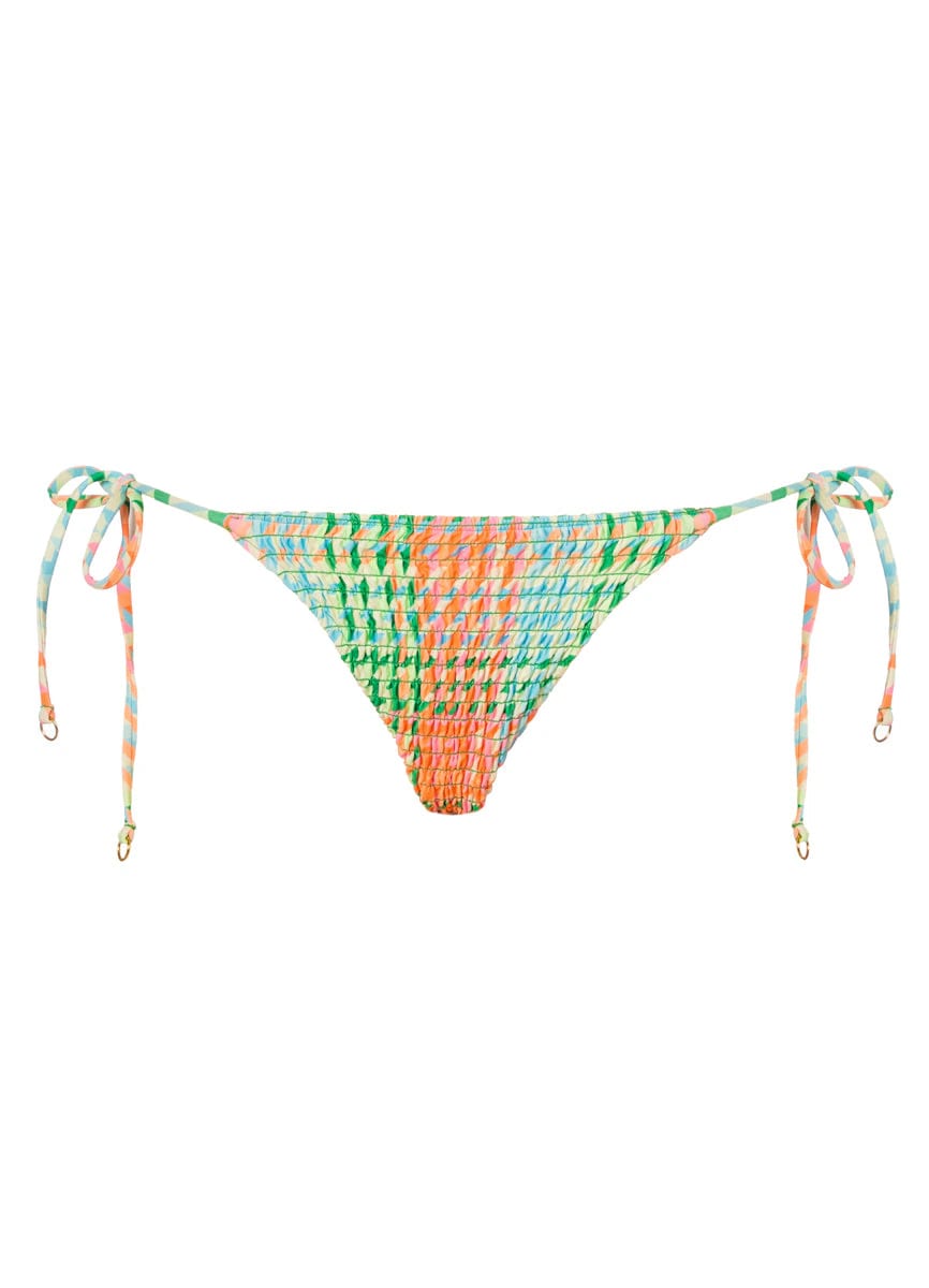 Maaji Dreamy Grid Sunflash Low Rise Tie Side Bikini Bottom - imagen 5