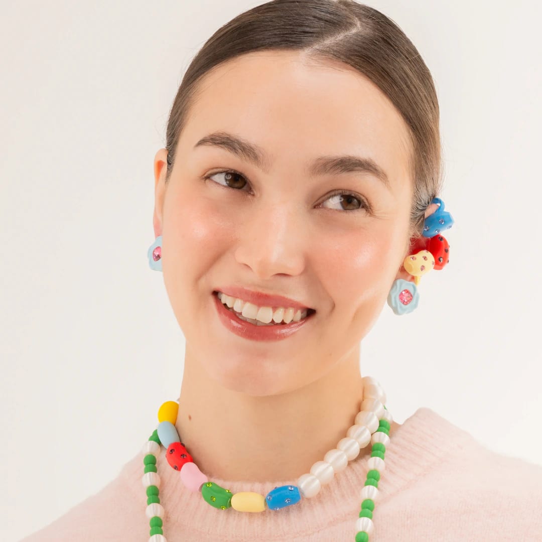 COLLAR DE GOMAS CON MAXI PERLAS - imagen 2