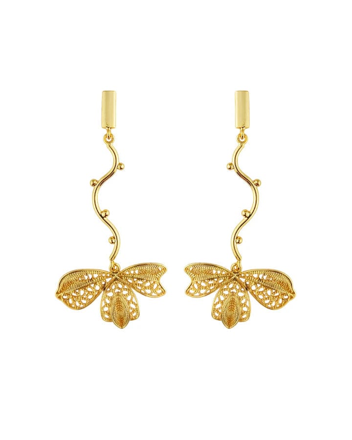 Aretes largo filigrana, Omaira - imagen 1