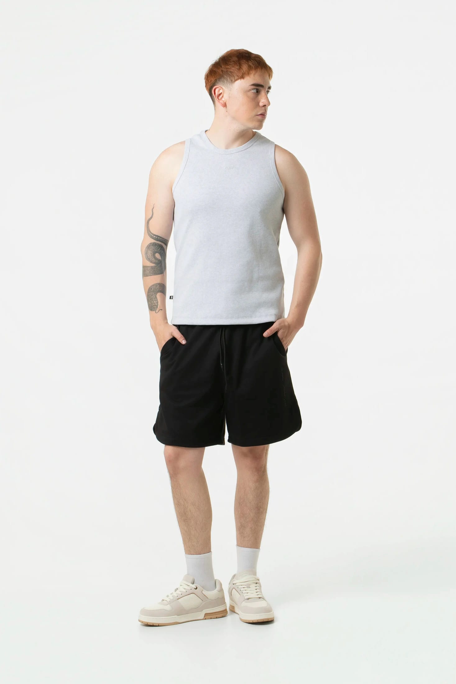CAMISETA MANGA SISA COLOR GRIS JASPE CLARO - imagen 4