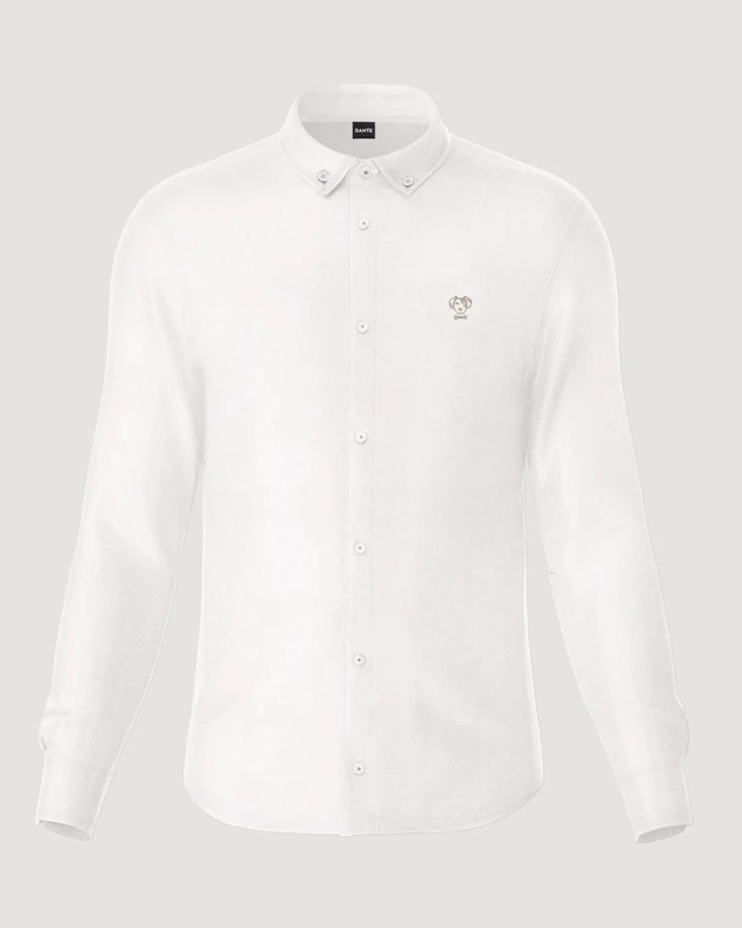 Camisa Antimanchas Oxford Blanco Logo Beige - imagen 6
