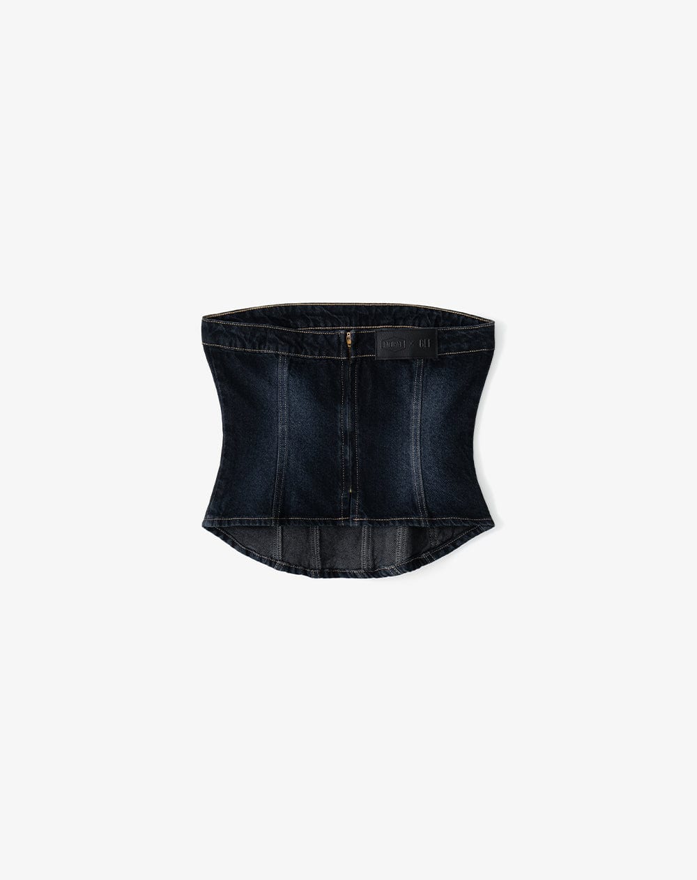 Top strapless denim índigo oscuro mujer GEF | MORAT - imagen 8