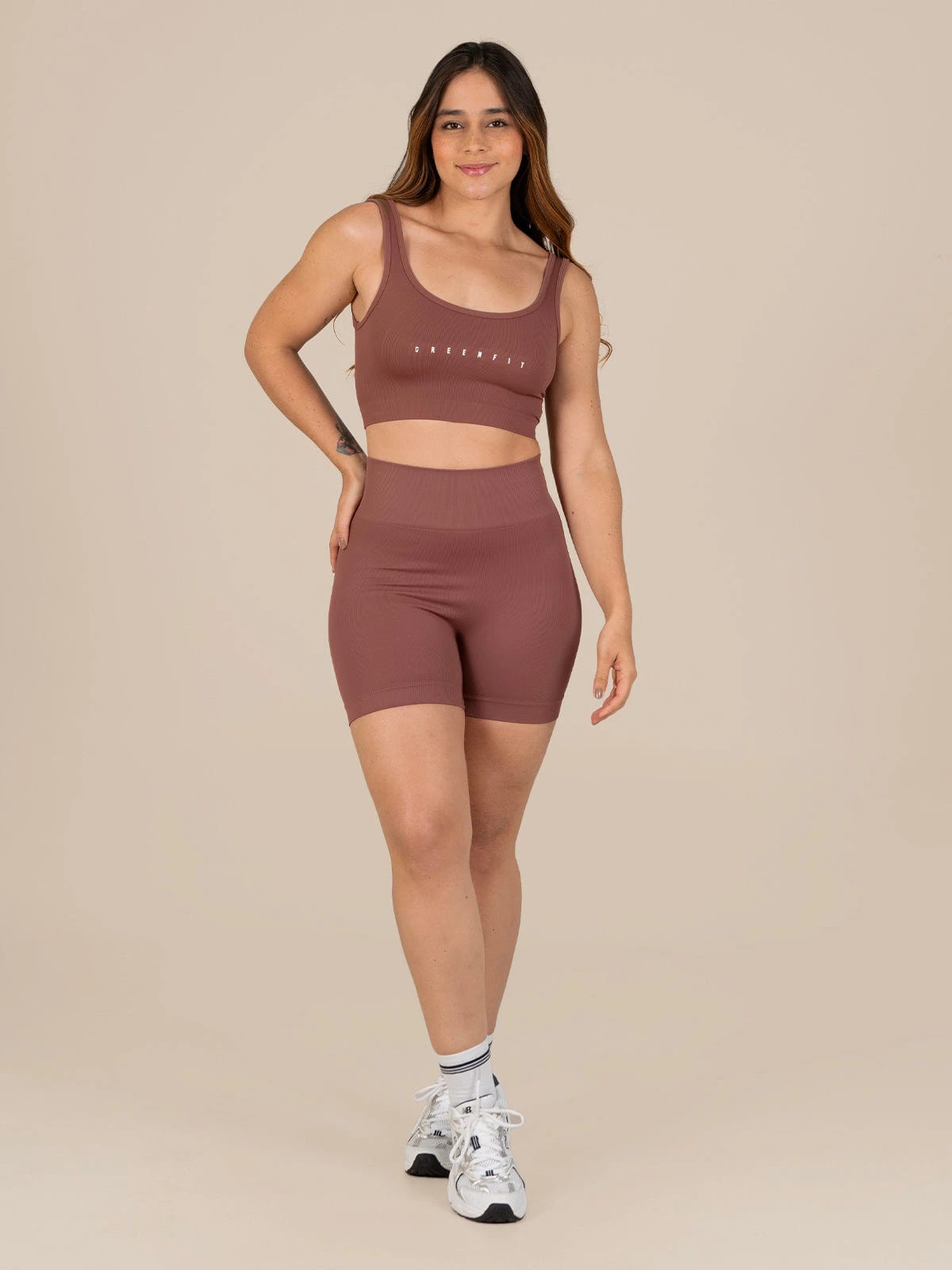 Ela short set seamless terra - imagen 1