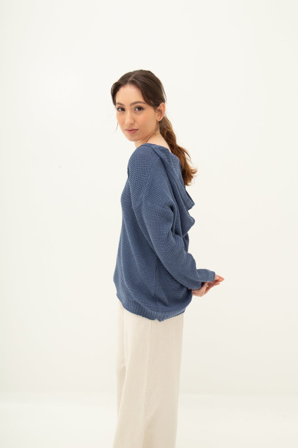 Saco Capota Oversized Petróleo - imagen 2