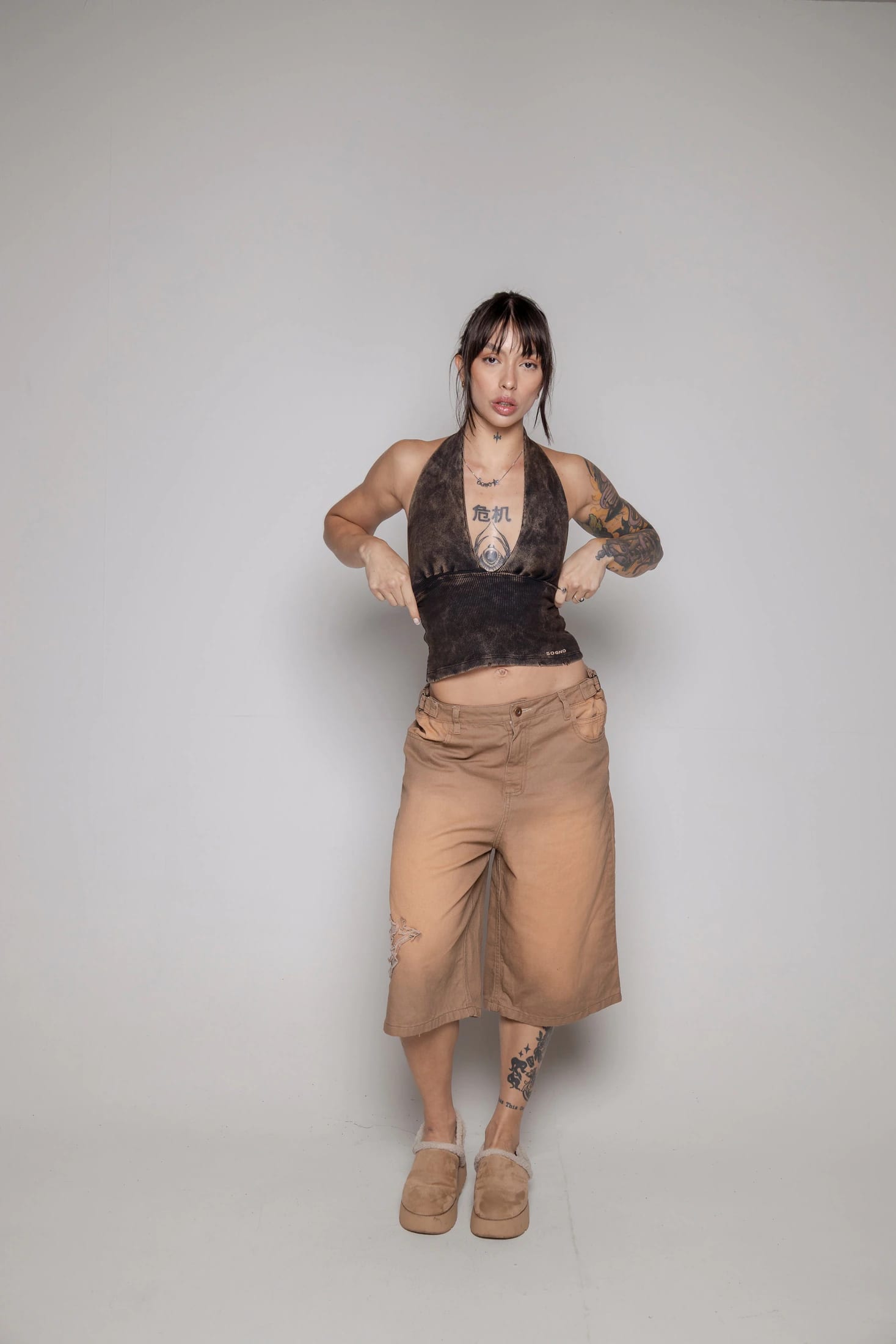 Jorts Dama Courage Sogno-Camel - imagen 2