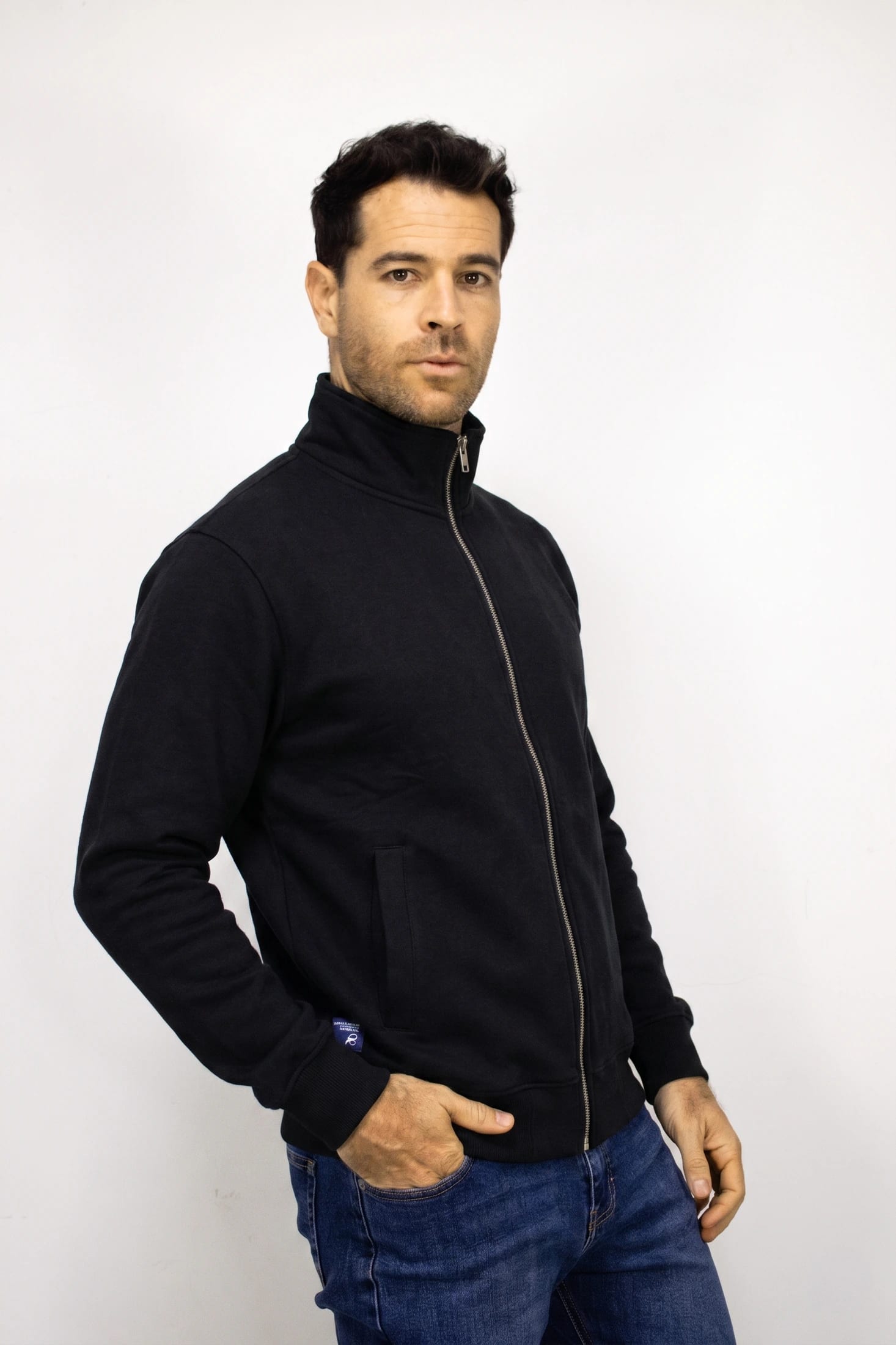 Saco negro con Cremallera para hombre - imagen 2