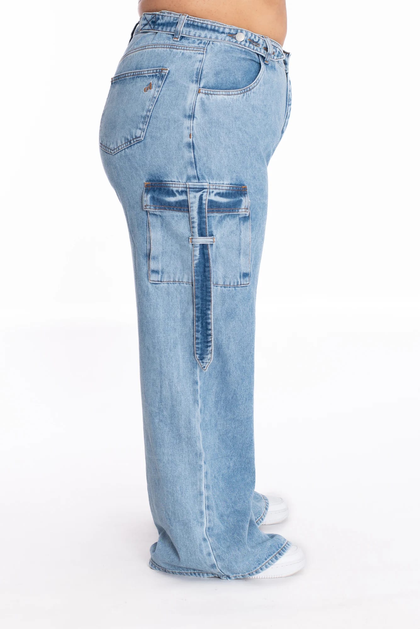 Jean Cargo Ajustable Azul Medio 370 - imagen 21