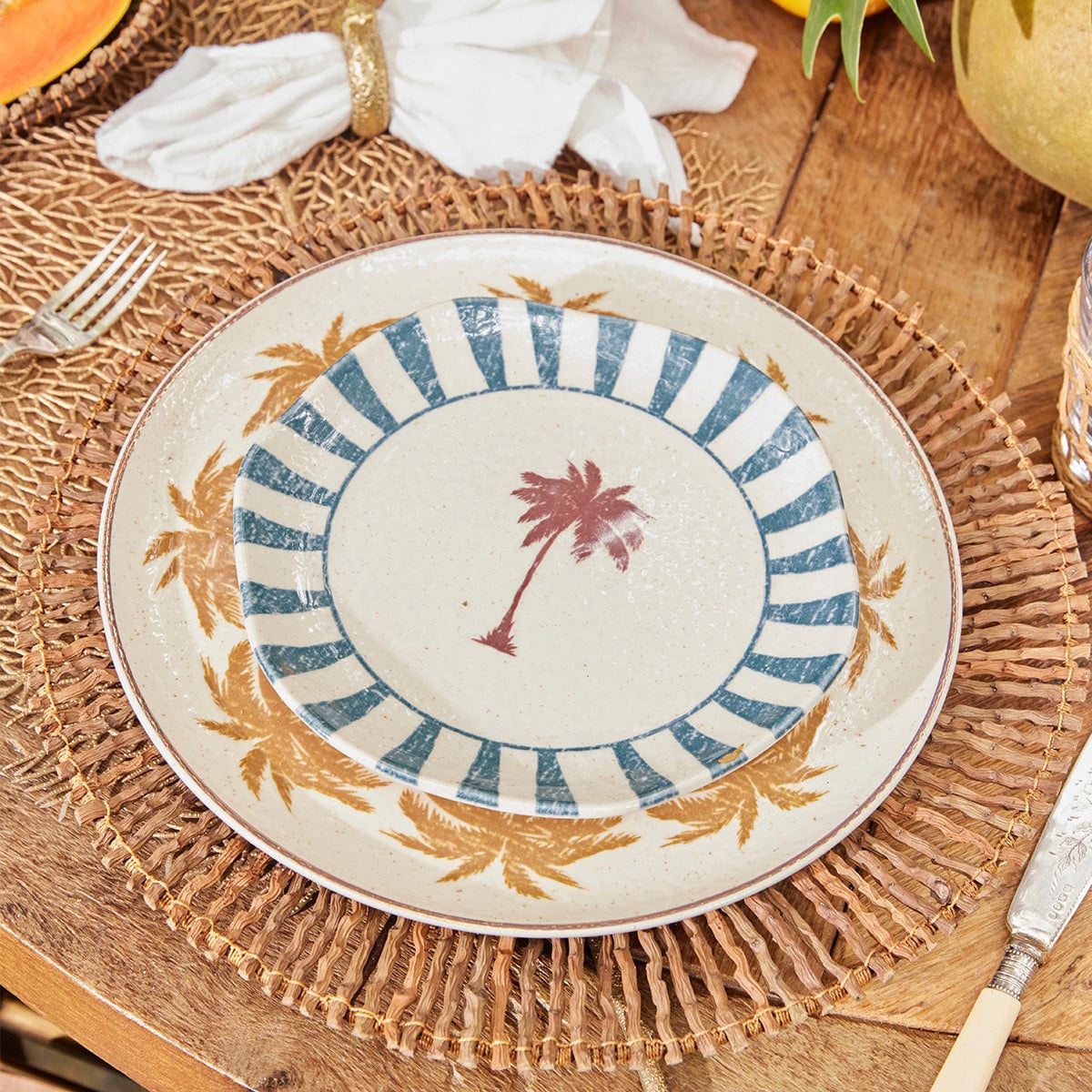 Plato Postre 19.8cm Palmera Corona x Malai - imagen 2