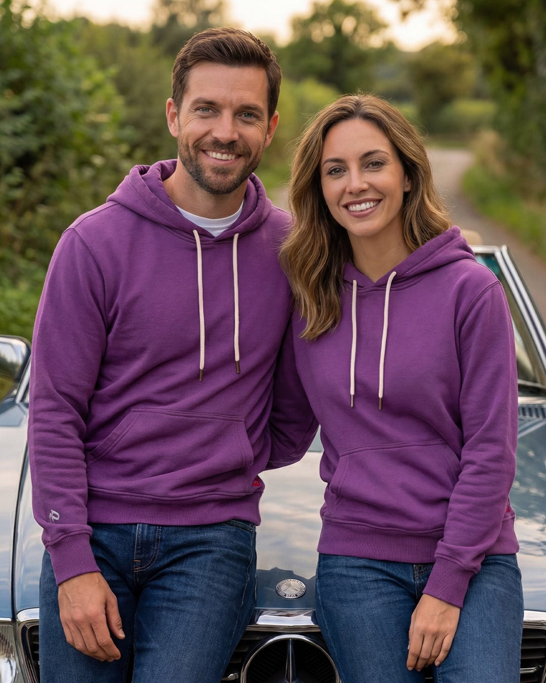 Buzo con Capota Morado Berry - imagen 1