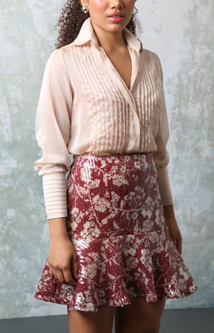 AMALIA MINI MINI SKIRT - imagen 1