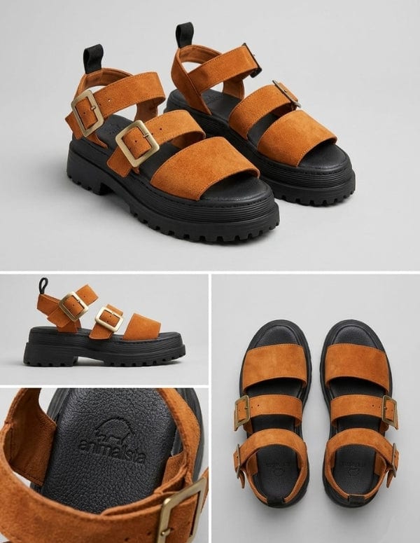 SANDALIAS CHUNKY MIEL - imagen 1