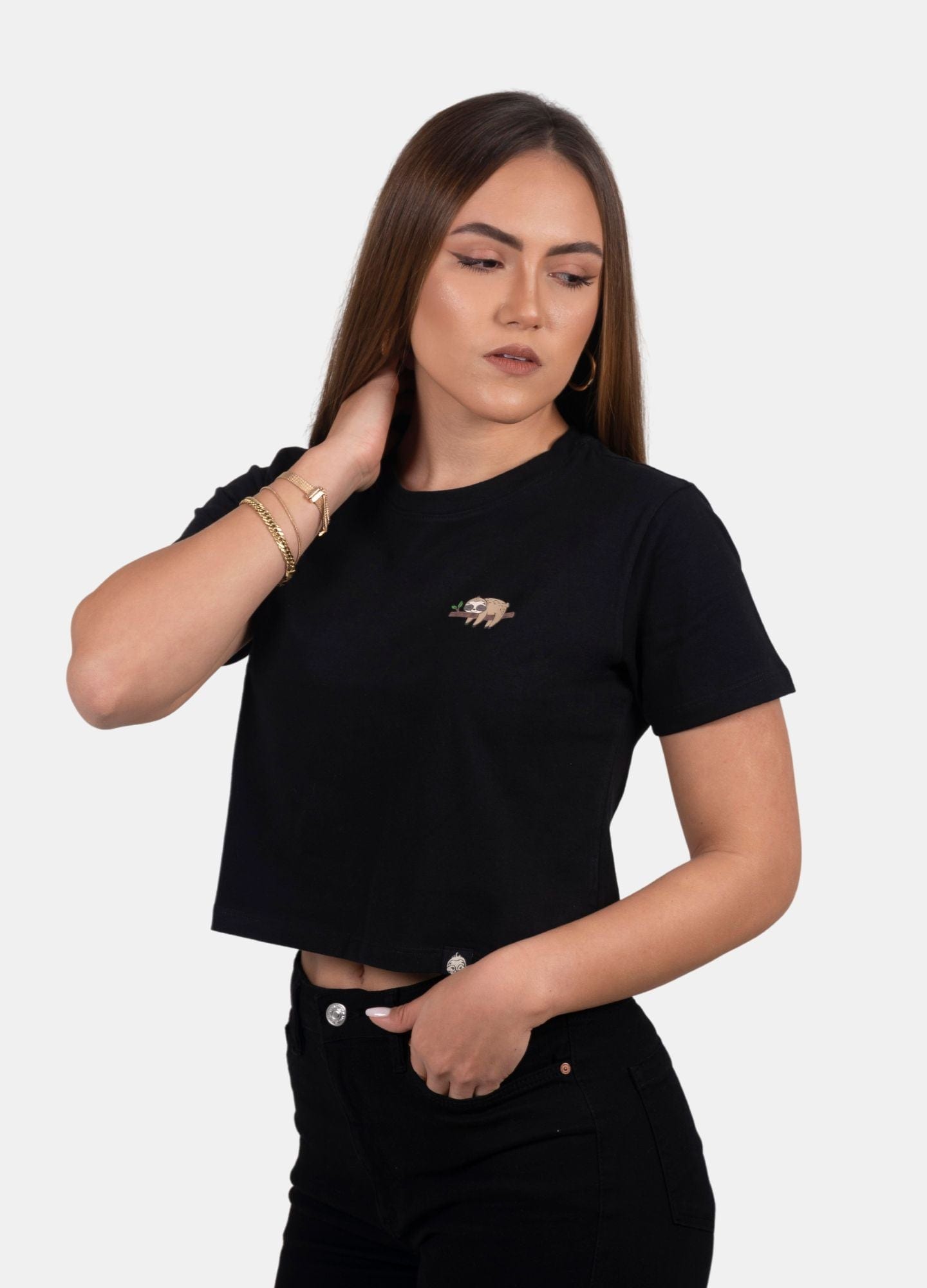 Basic Ciampino Crop Top – Negro - imagen 1