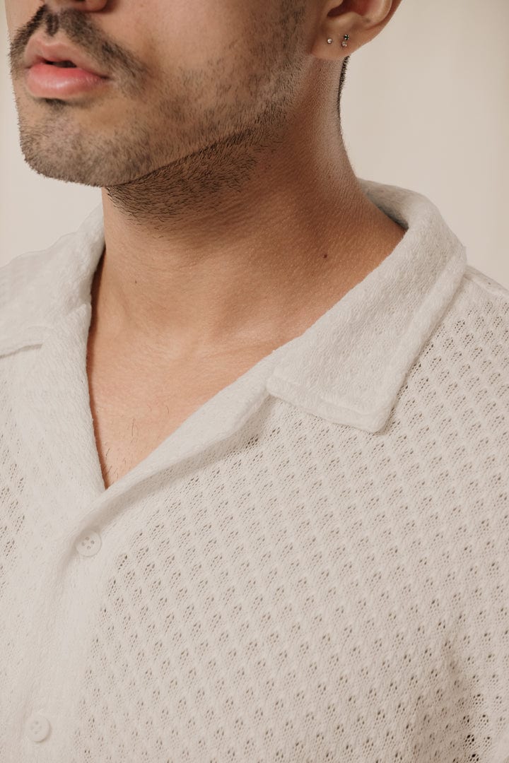 Camisa tejida beige - imagen 2