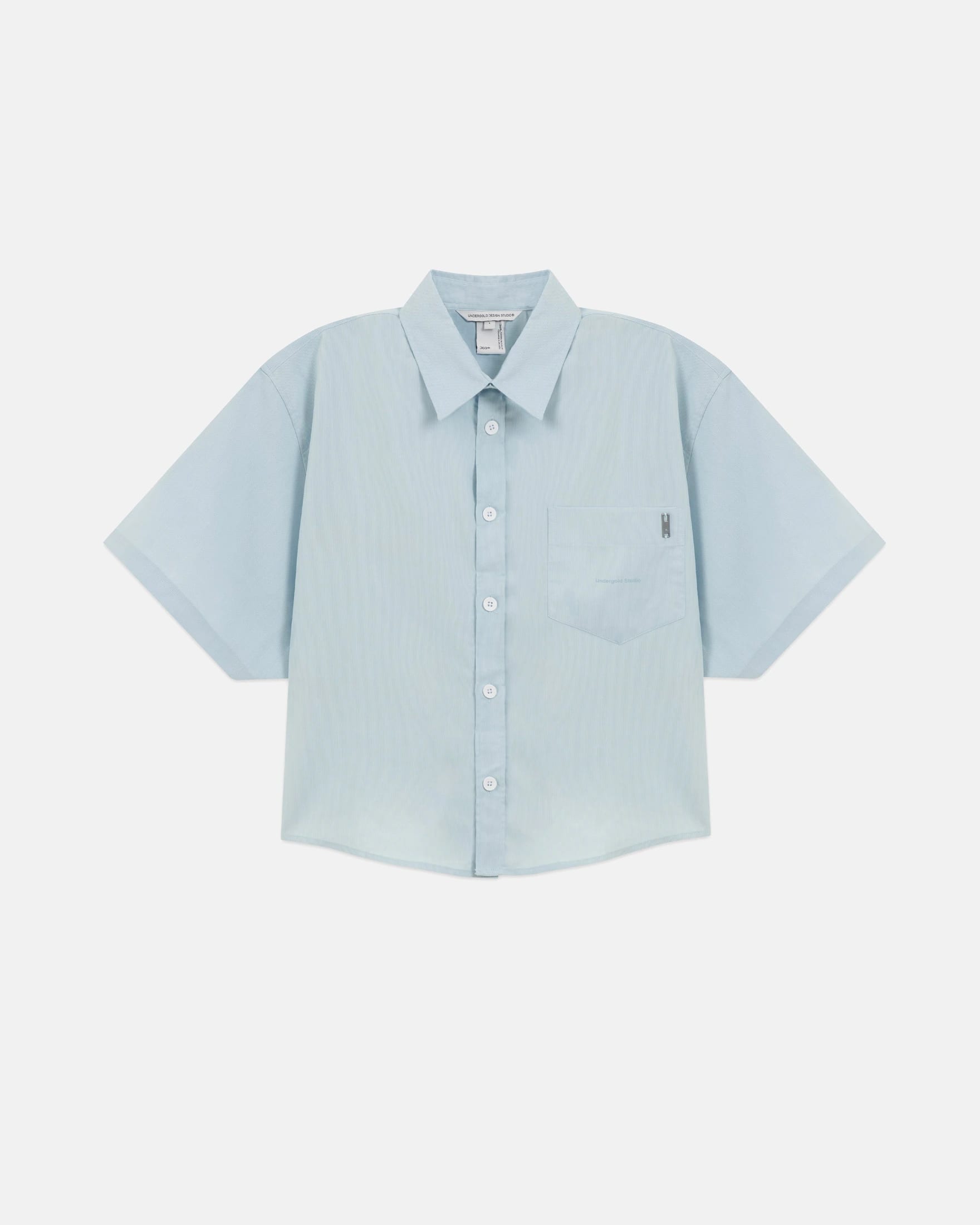 Basics Undergold Studio Boxy Fit Shirt Light Blue - imagen 3