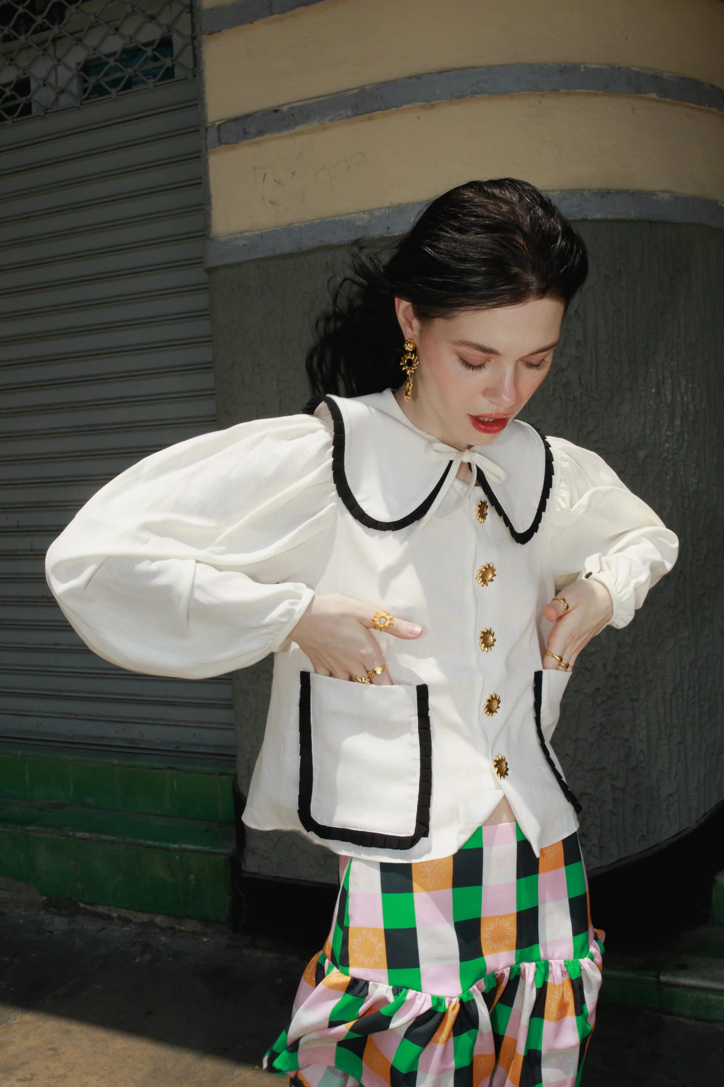 FLOR DE SOL SHIRT (IVORY) - imagen 3