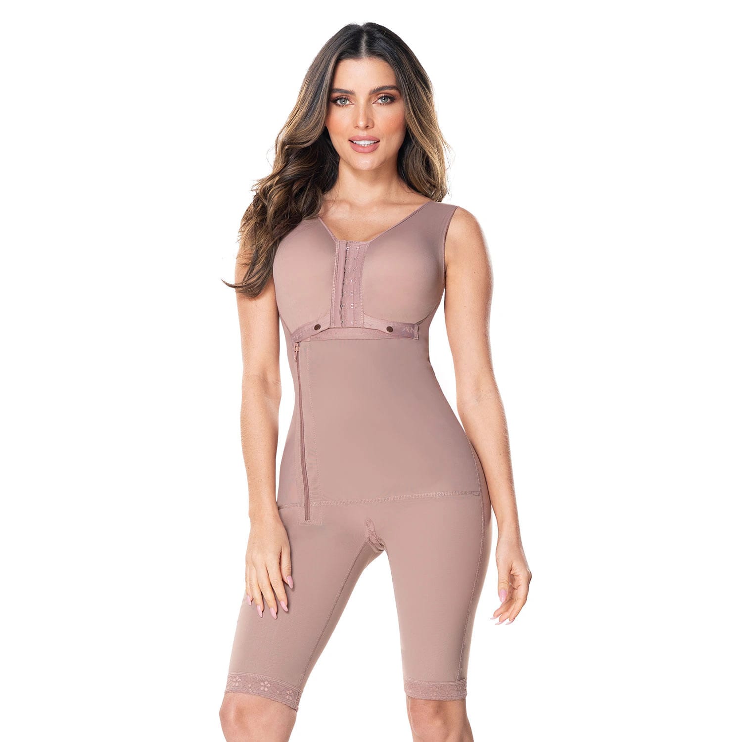 Faja Colombiana Busto Postoperatorio a la Rodilla Comfort Scarlet Mujer - imagen 9