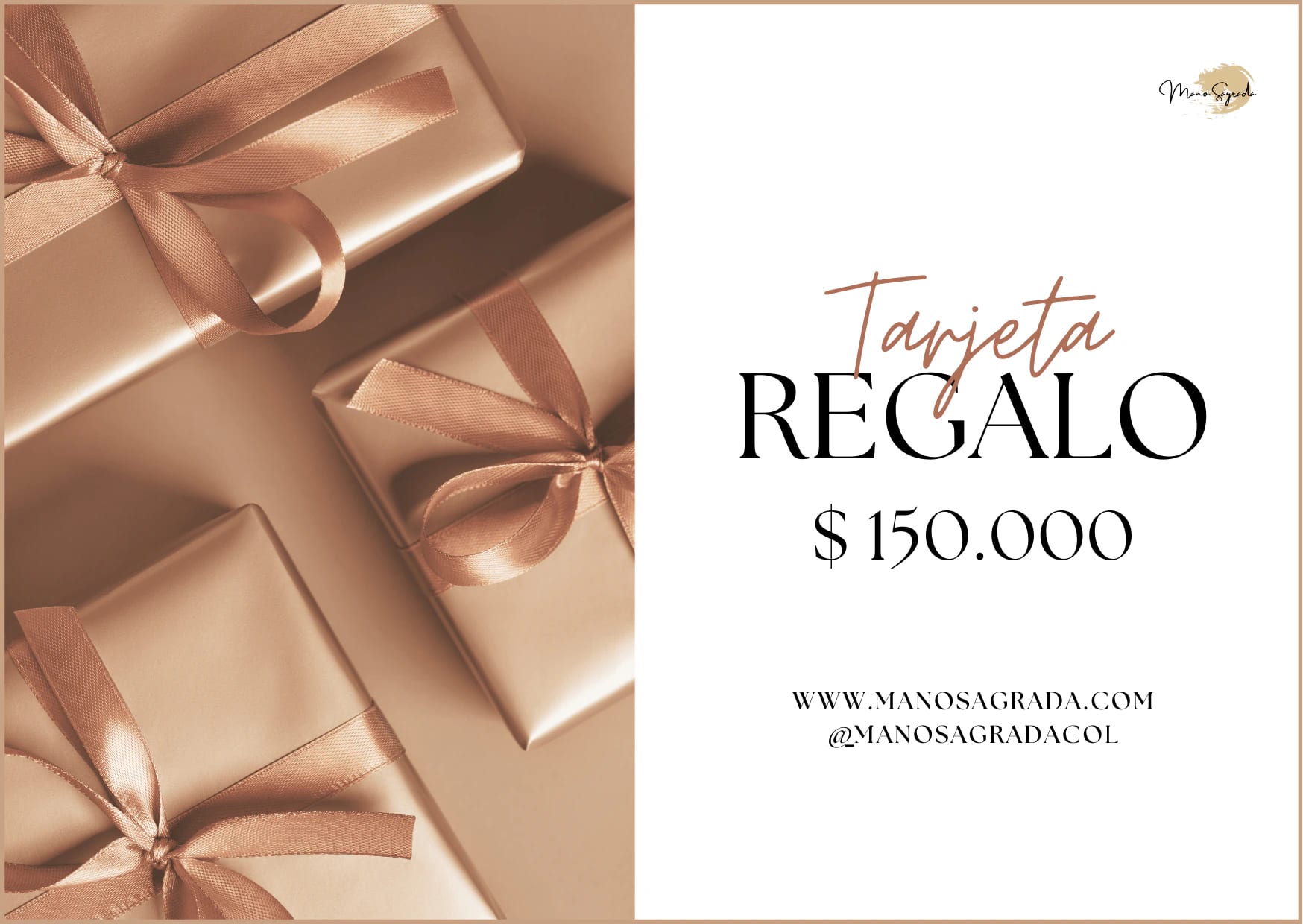 TARJETA DE REGALO MANO SAGRADA - imagen 3