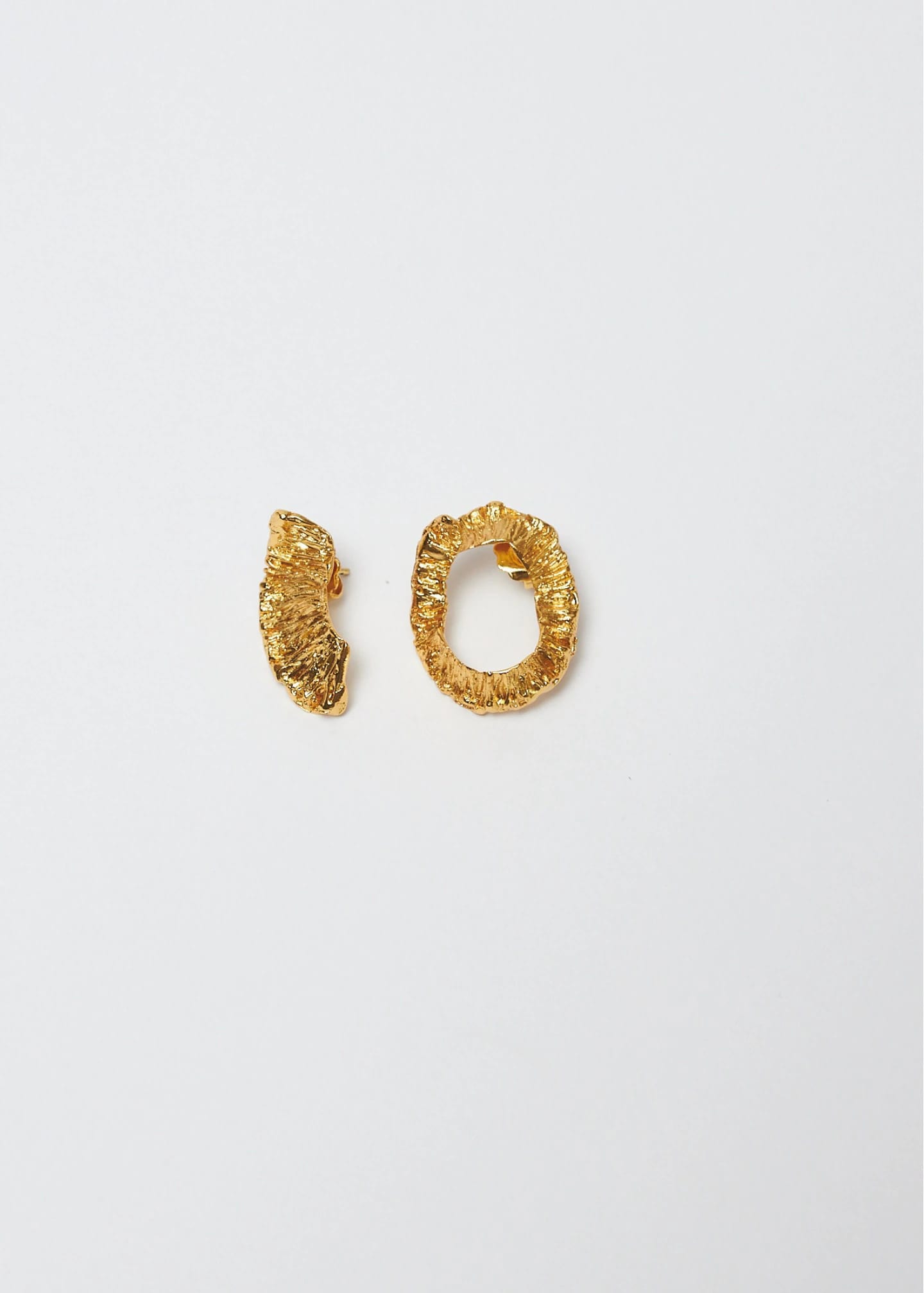 Aretes asimetricos trozo de sol - imagen 2