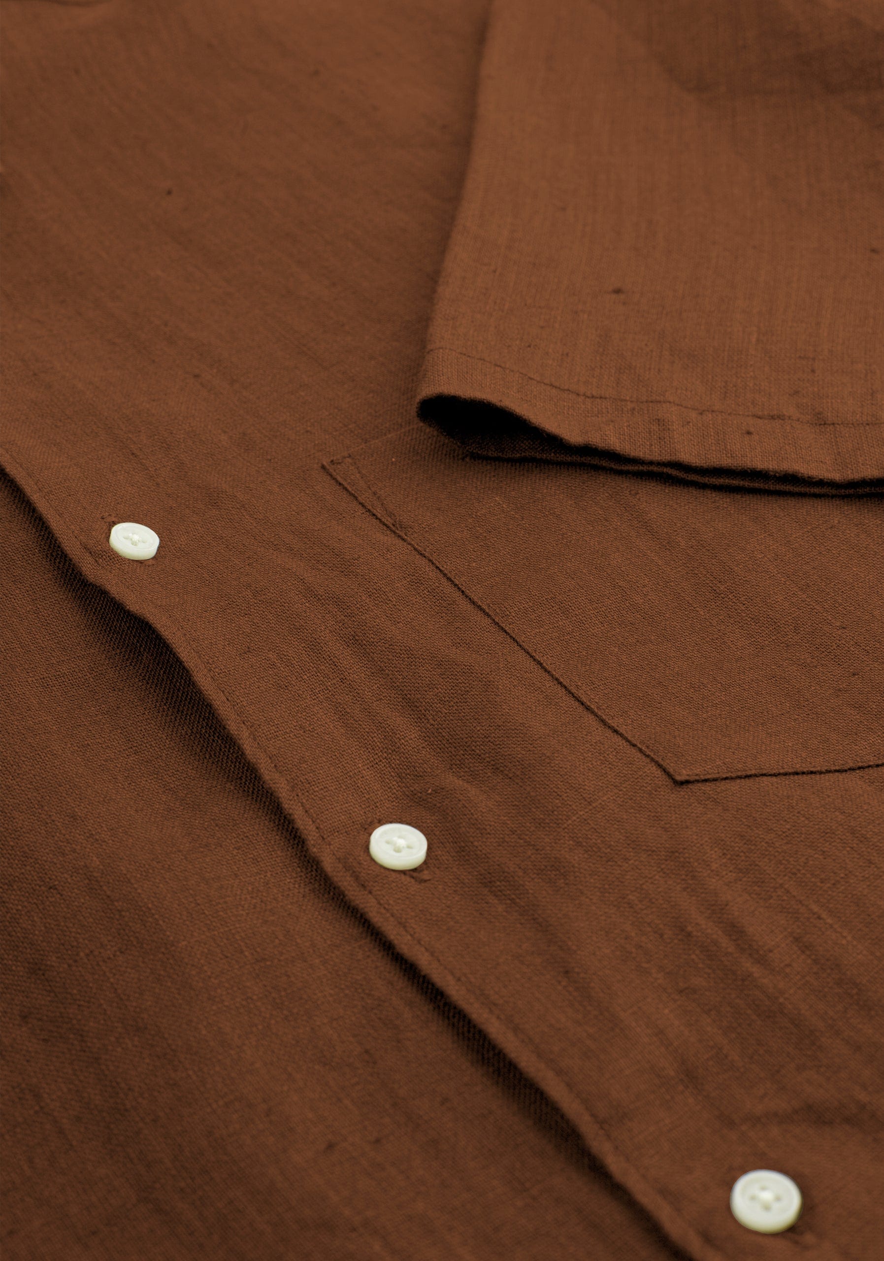 Camisa Lino Harlem Tabaco - imagen 2