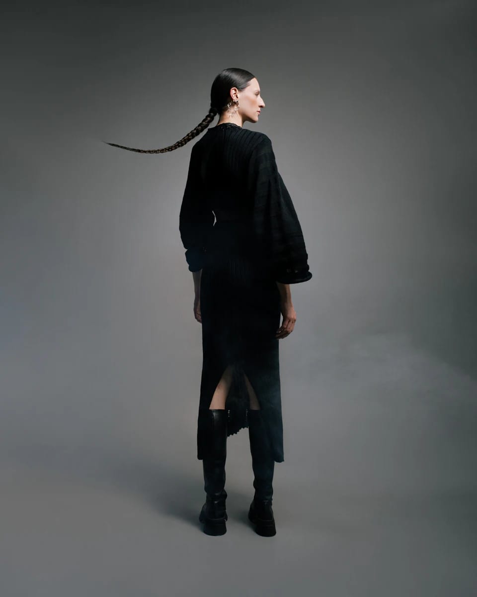 RIBBED WOVEN DRESS - imagen 5