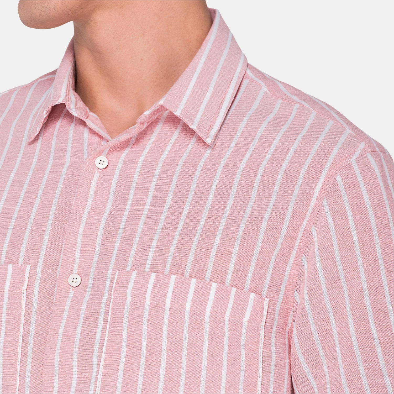 Vertical Stripes S/S Shirt Pink - imagen 3